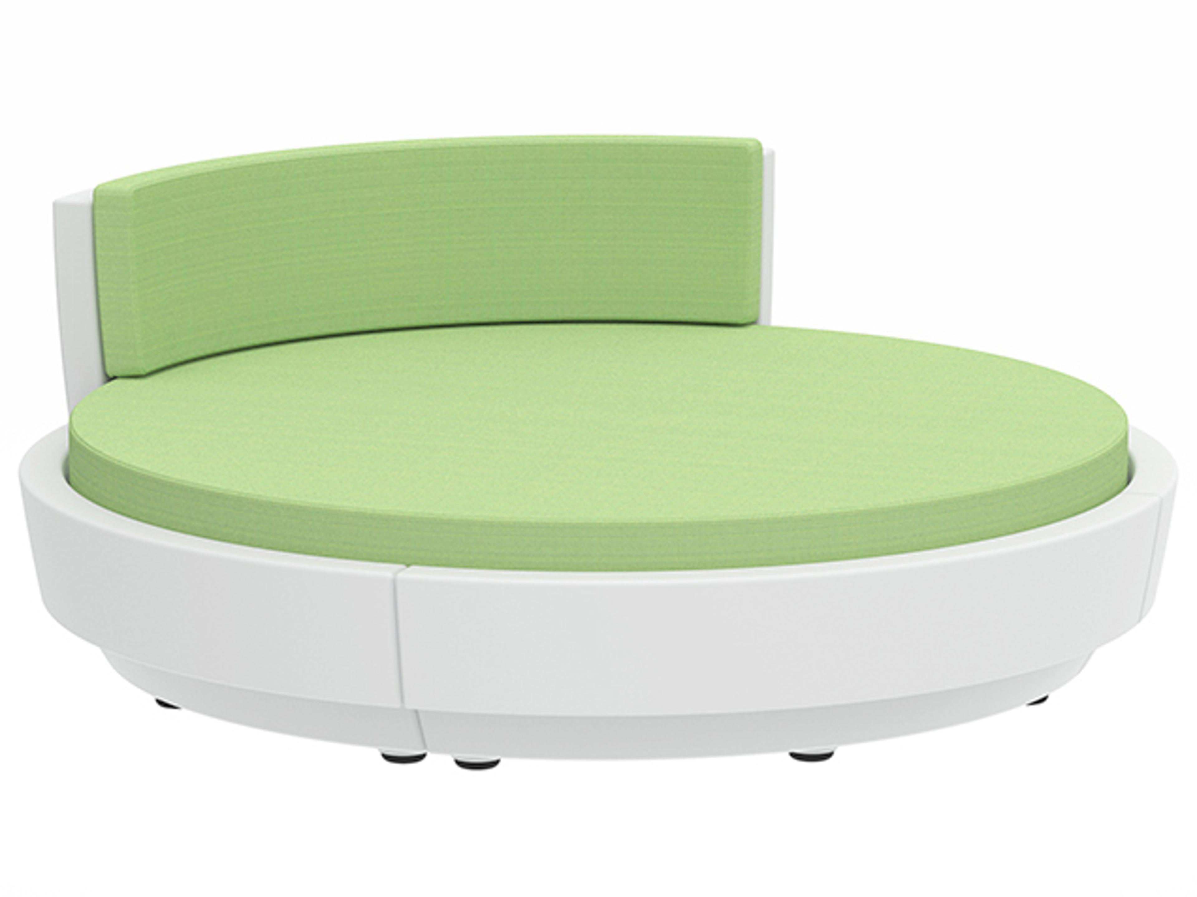 Curve Cushion Resin Full Circle 1/4 Back Round Party Lounger