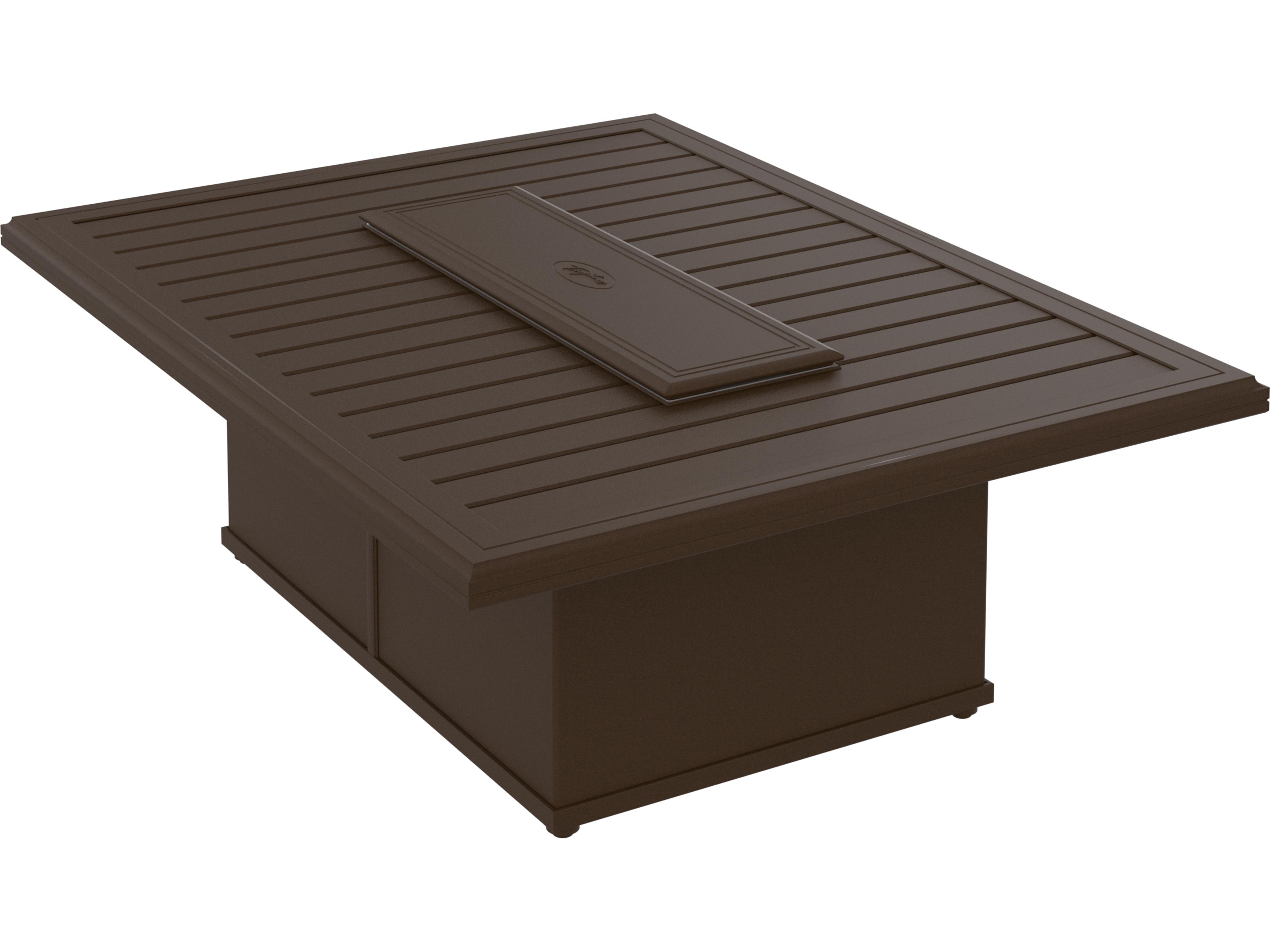 Tropitone Banchetto Fire Pits - Manual Ignition Rectangular Fire Pit