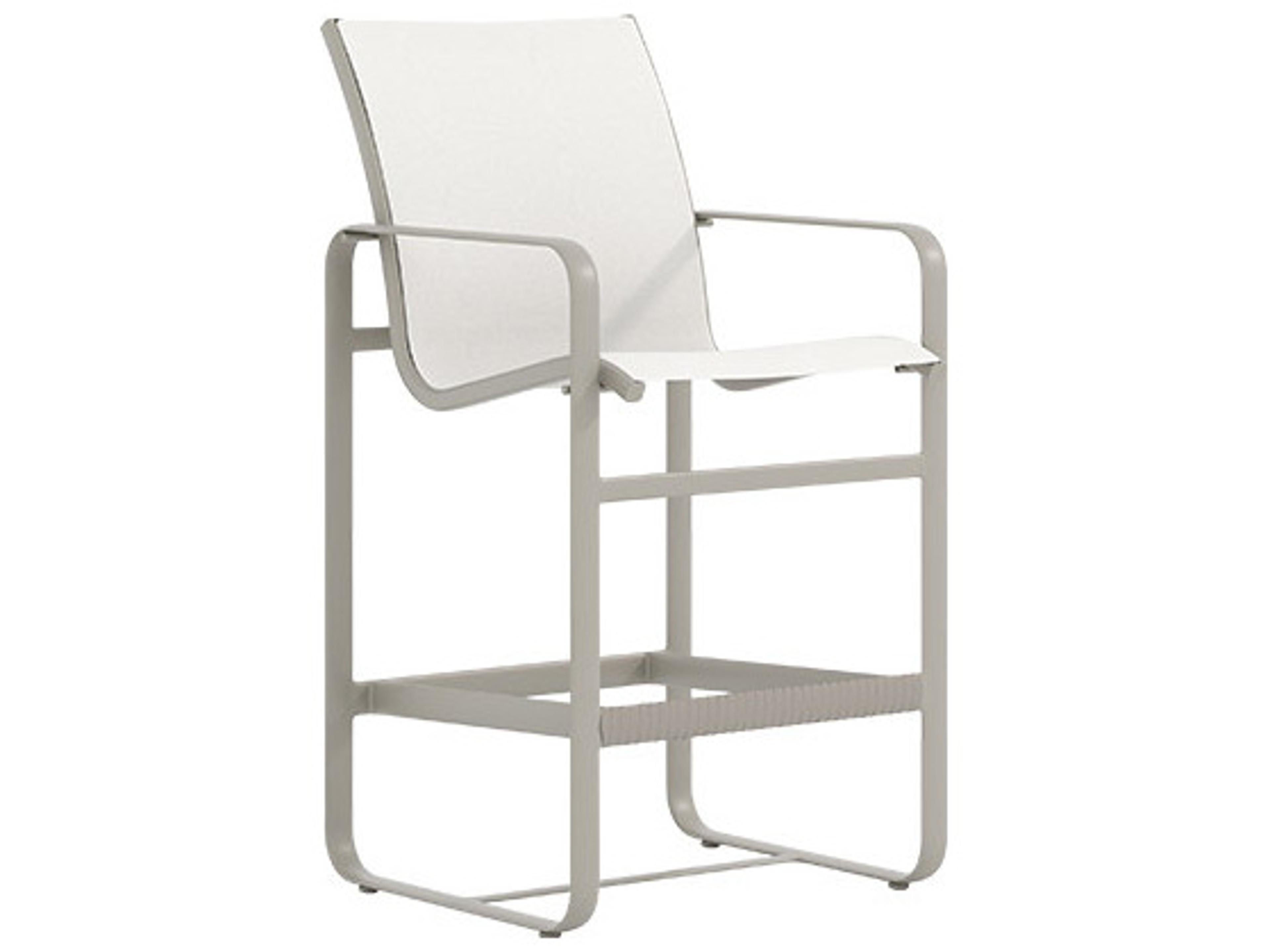 Tropitone Brasilia Sling Aluminum Swivel Outdoor Bar Stool
