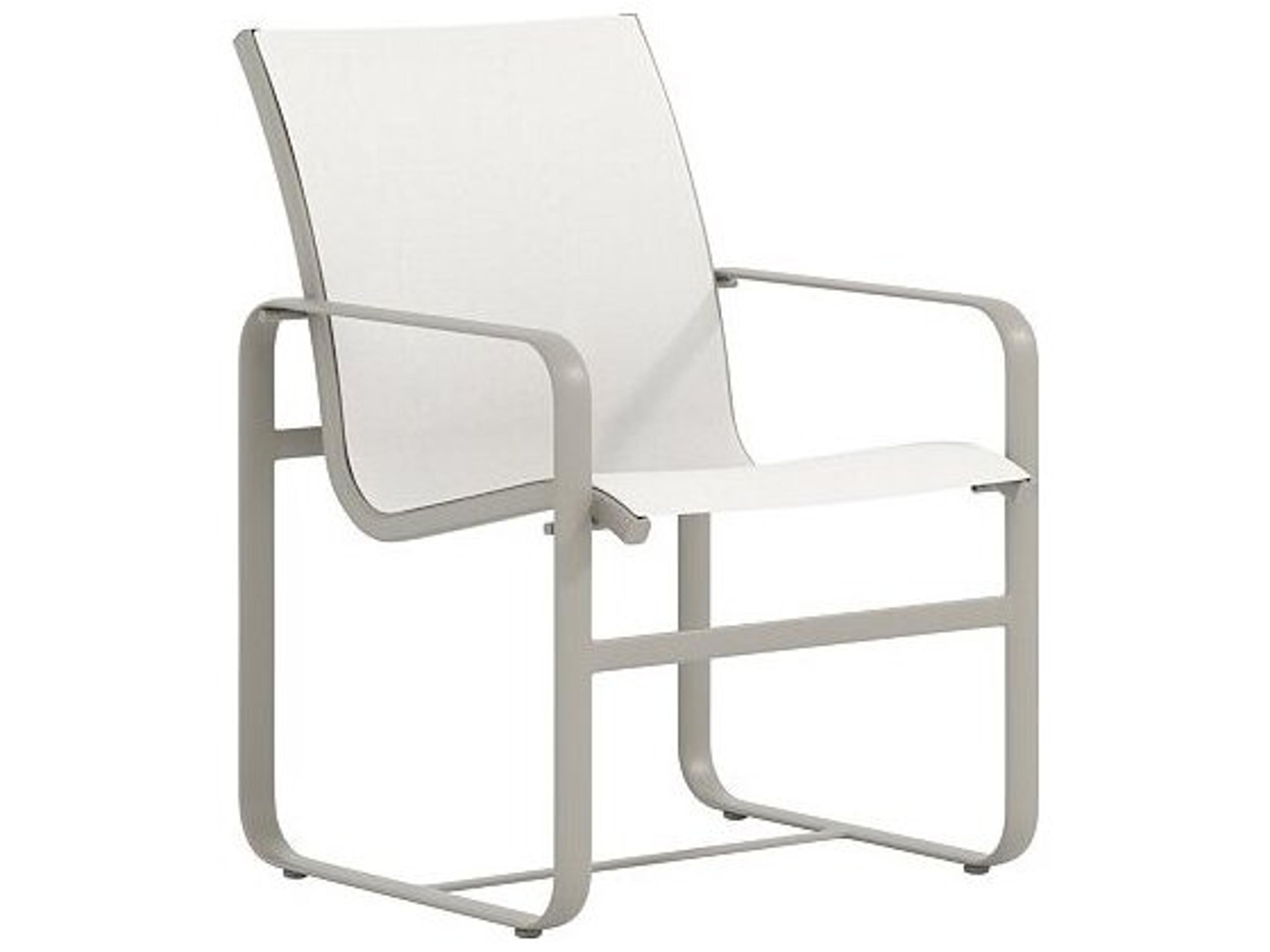Brasilia Sling Aluminum Outdoor Dining Arm Chair