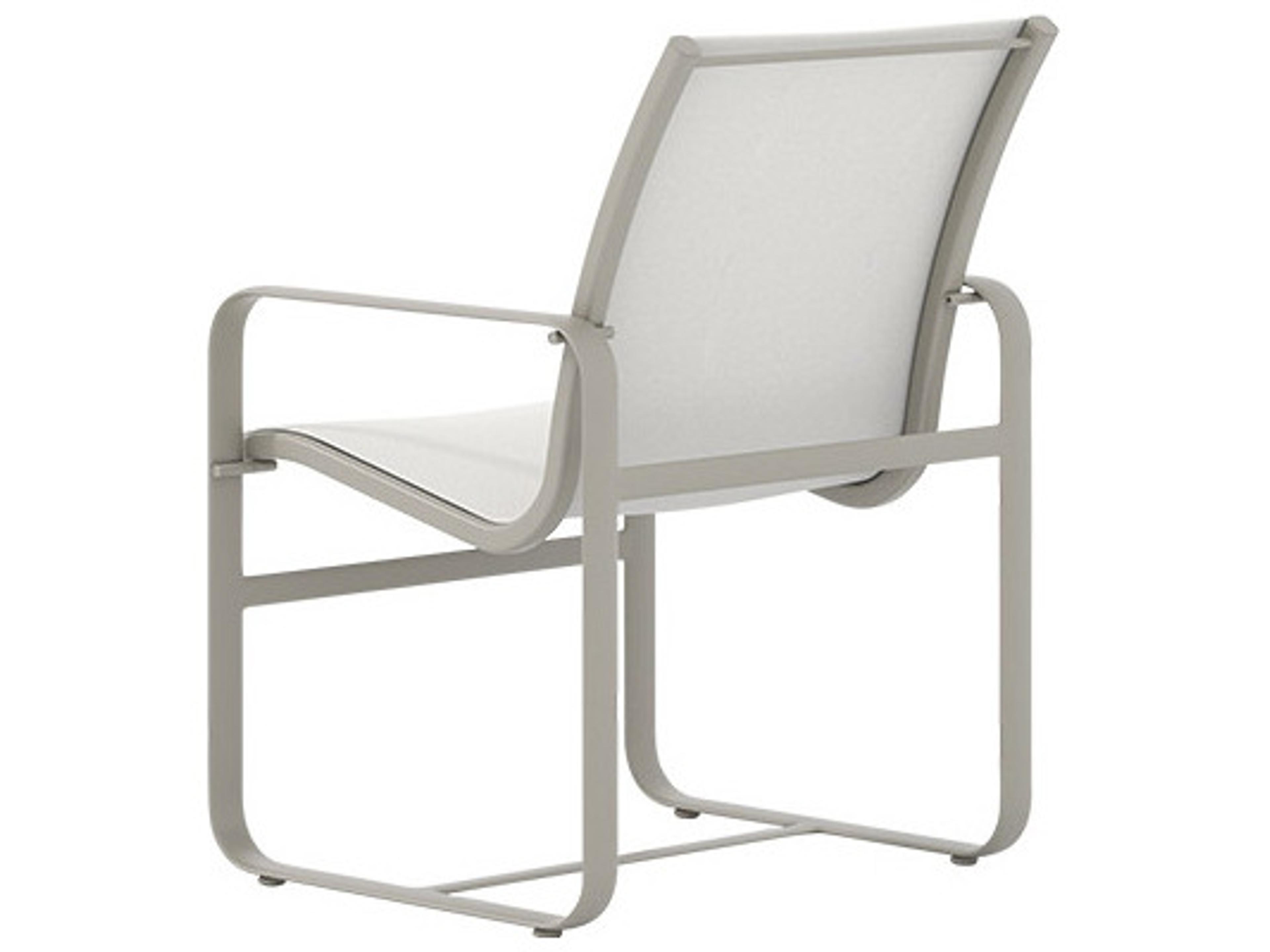 Tropitone Brasilia Sling Aluminum Outdoor Dining Arm Chair