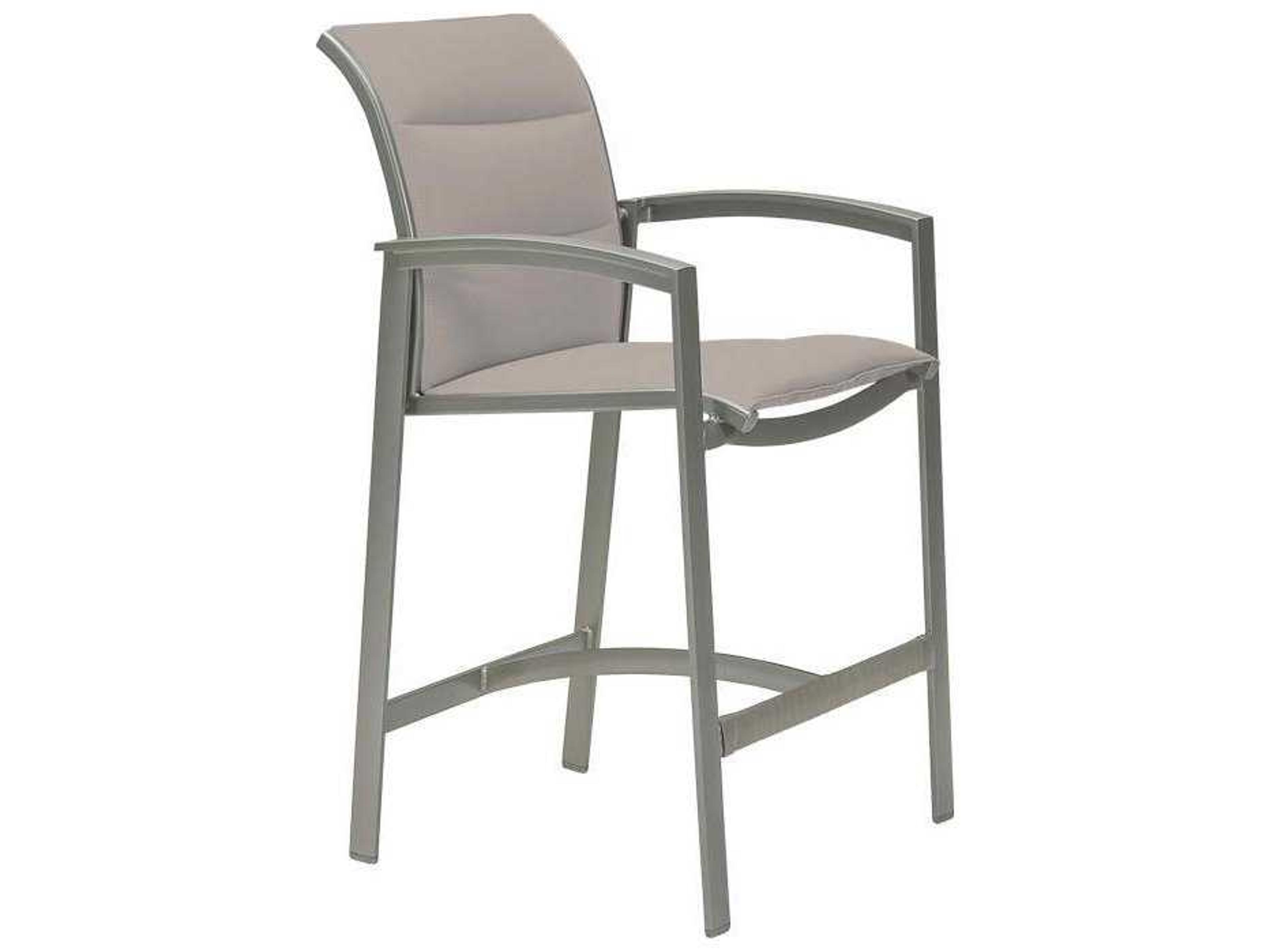 Elance Padded Sling Aluminum Patio Bar Stool