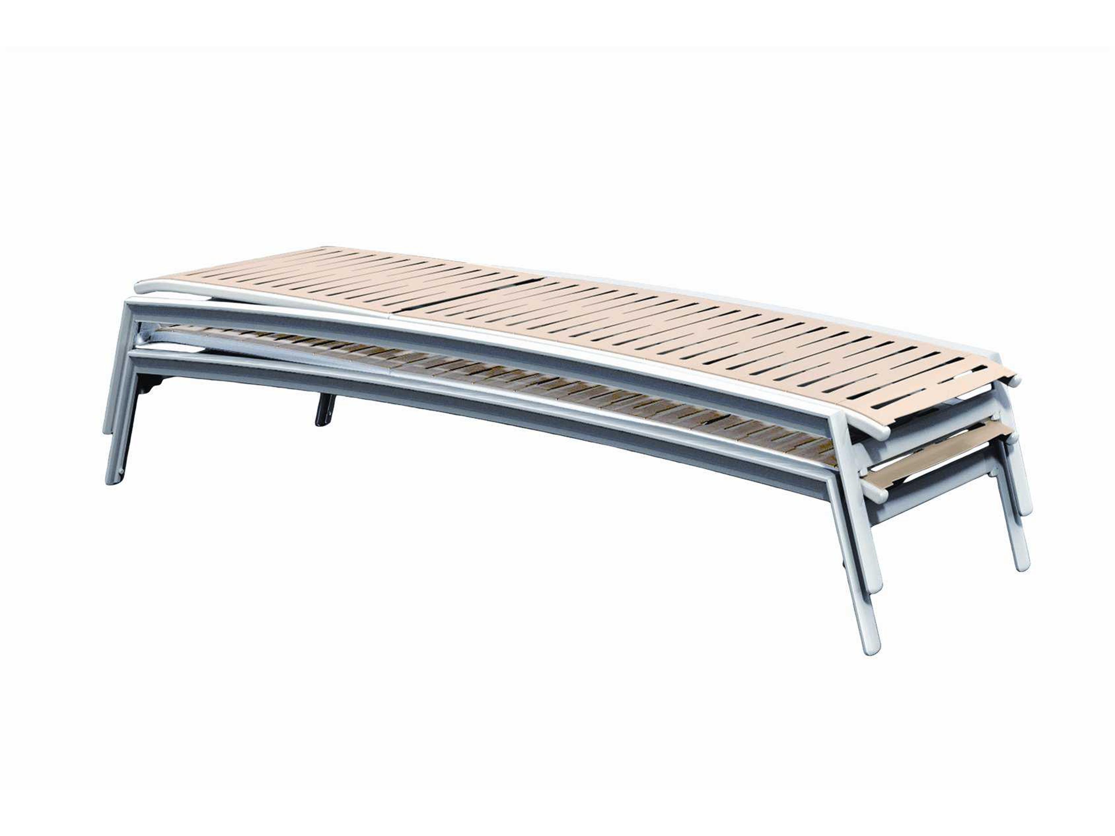 Tropitone Elance Ez Span Aluminum Ribbon Segment Patio Chaise Lounge