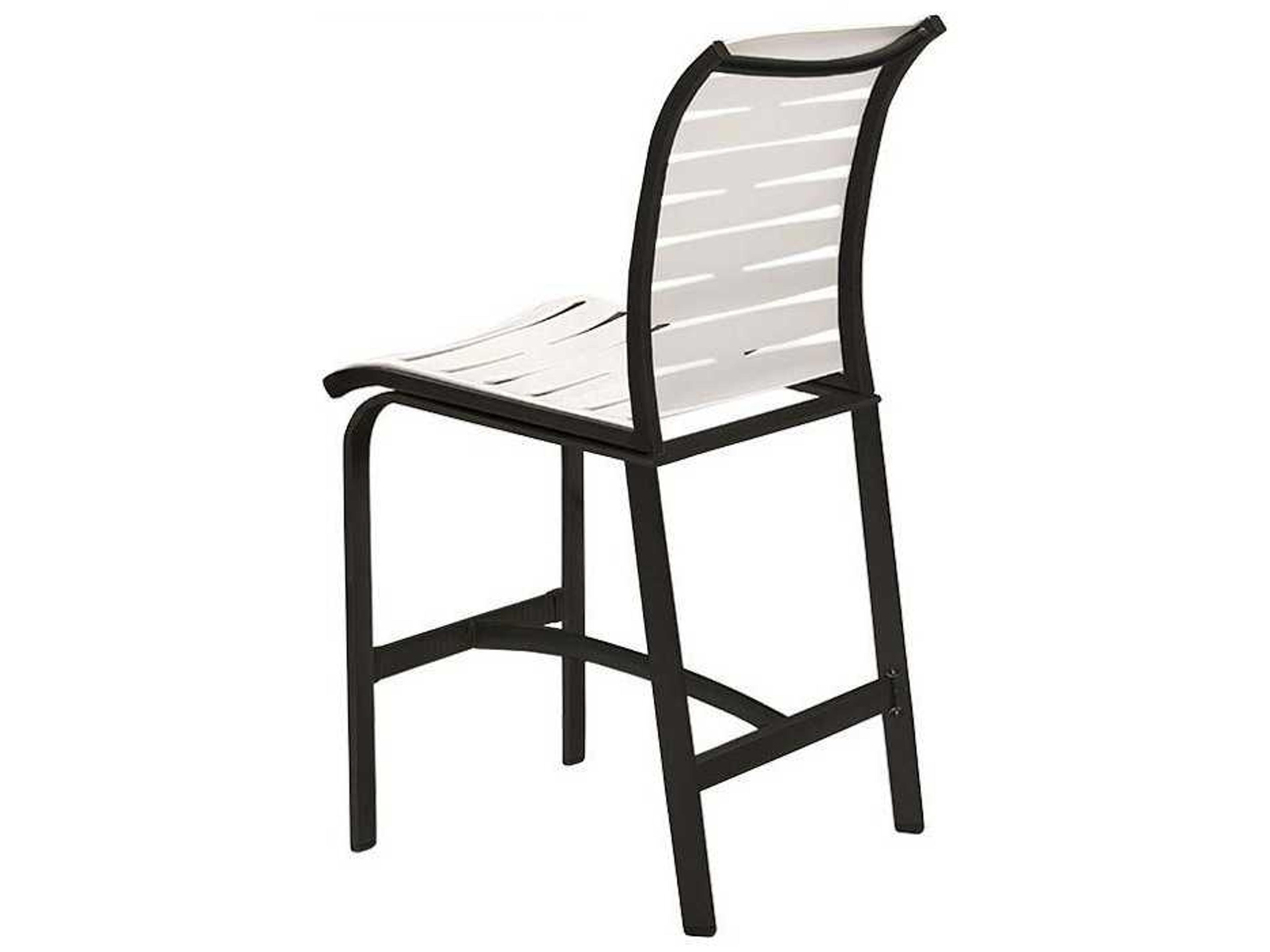 Tropitone Elance Ez Span Aluminum Ribbon Segment Outdoor Patio Bar Stool