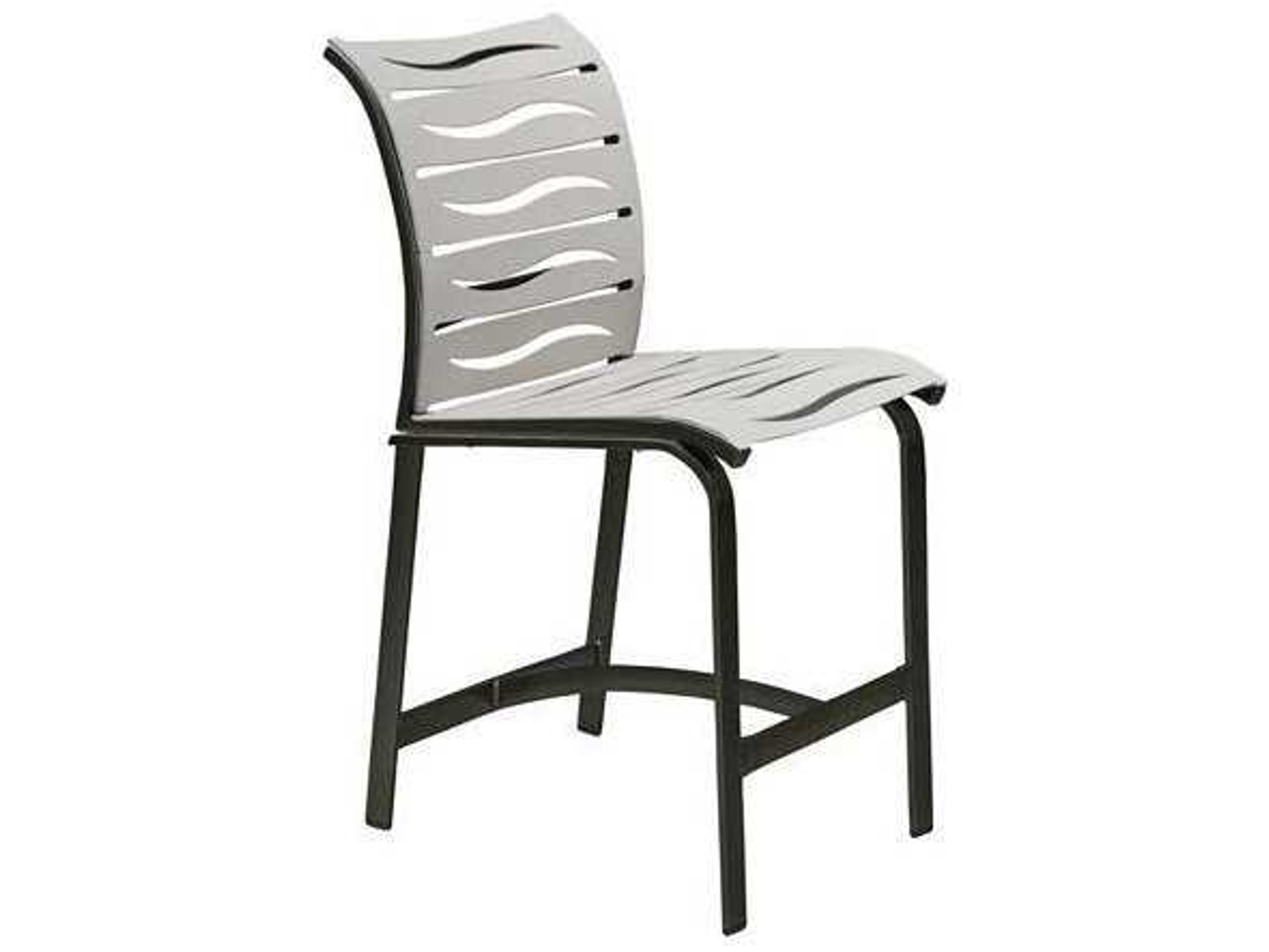 Elance Ez Span Aluminum Wave Segment Counter Height Stool
