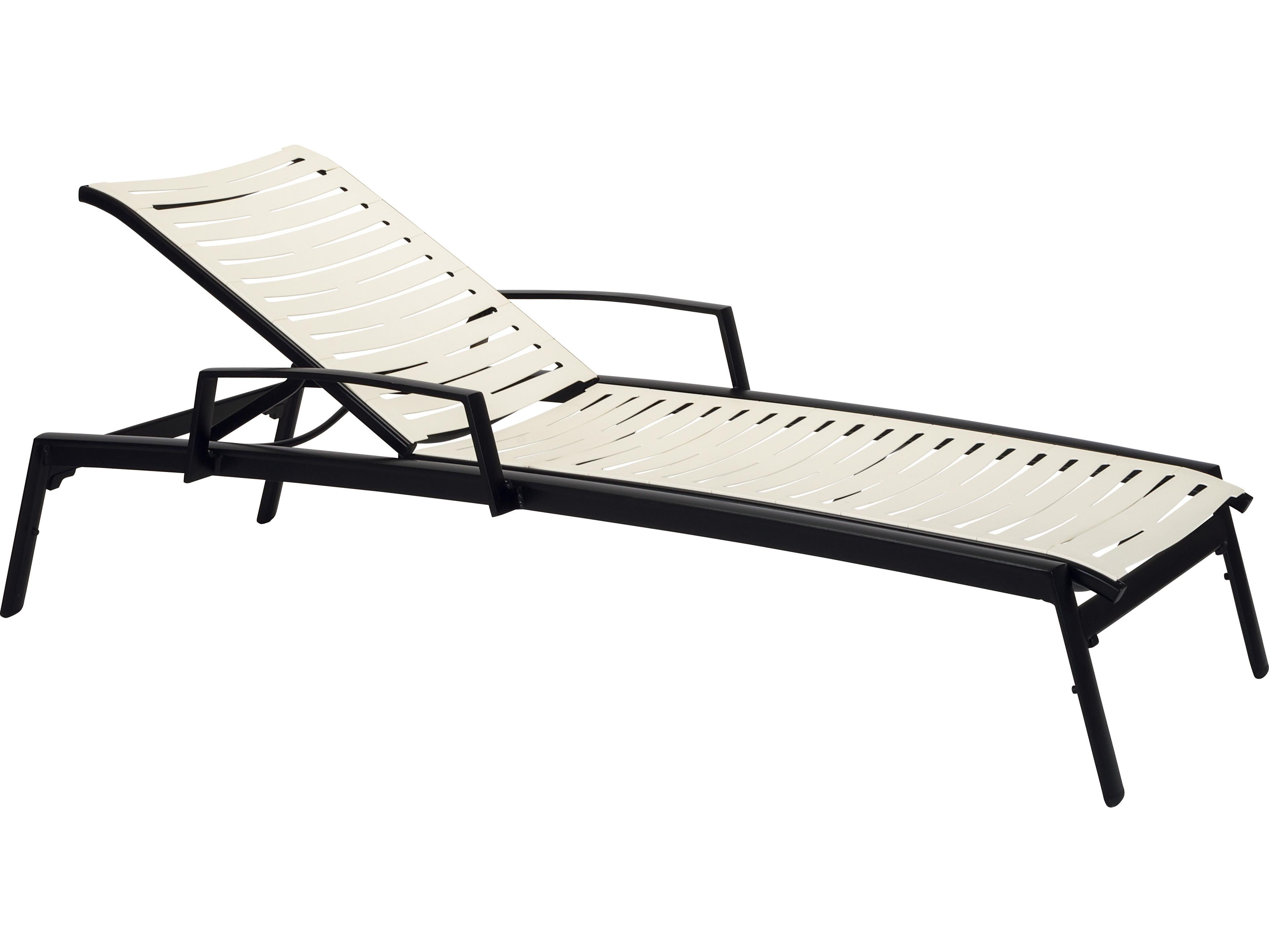 Elance Ez Span Aluminum Ribbon Segment Patio Chaise Lounge