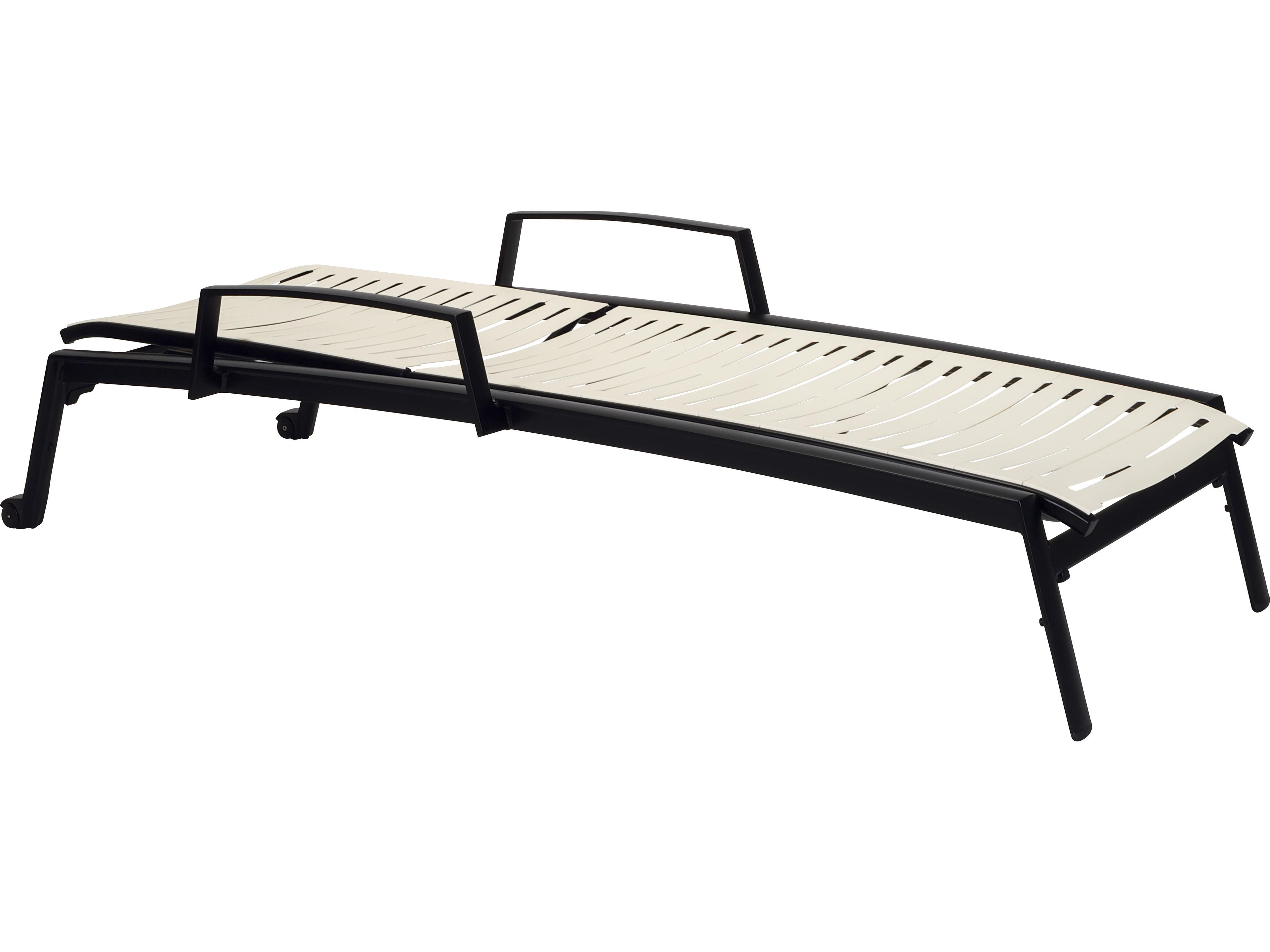 Tropitone Elance Ez Span Aluminum Ribbon Segment Outdoor Chaise Lounge