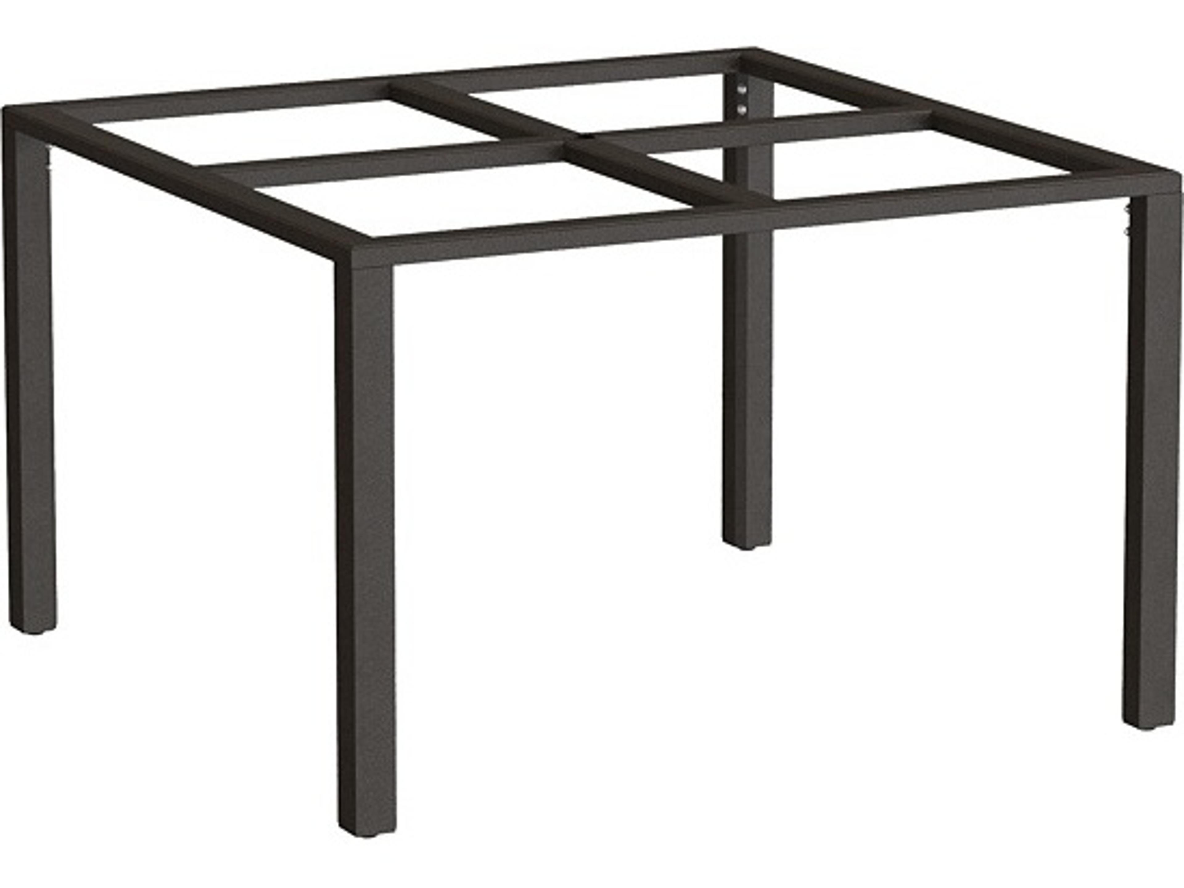 Parson Aluminum 42" Square ADA Dining Table Base with Umbrella Hole