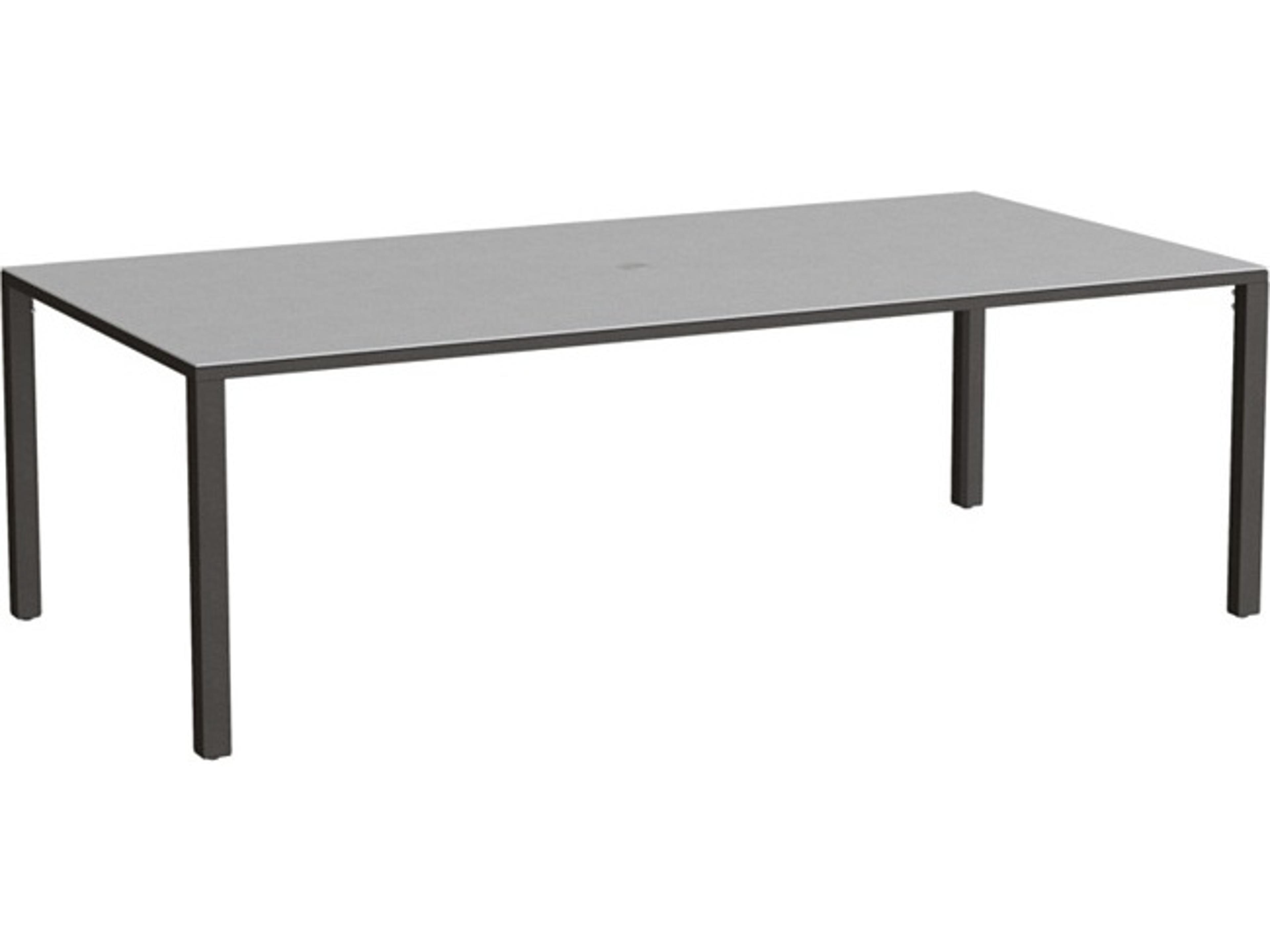 Parson Solid Top Aluminum 84" x 42" Rectangular Dining Table