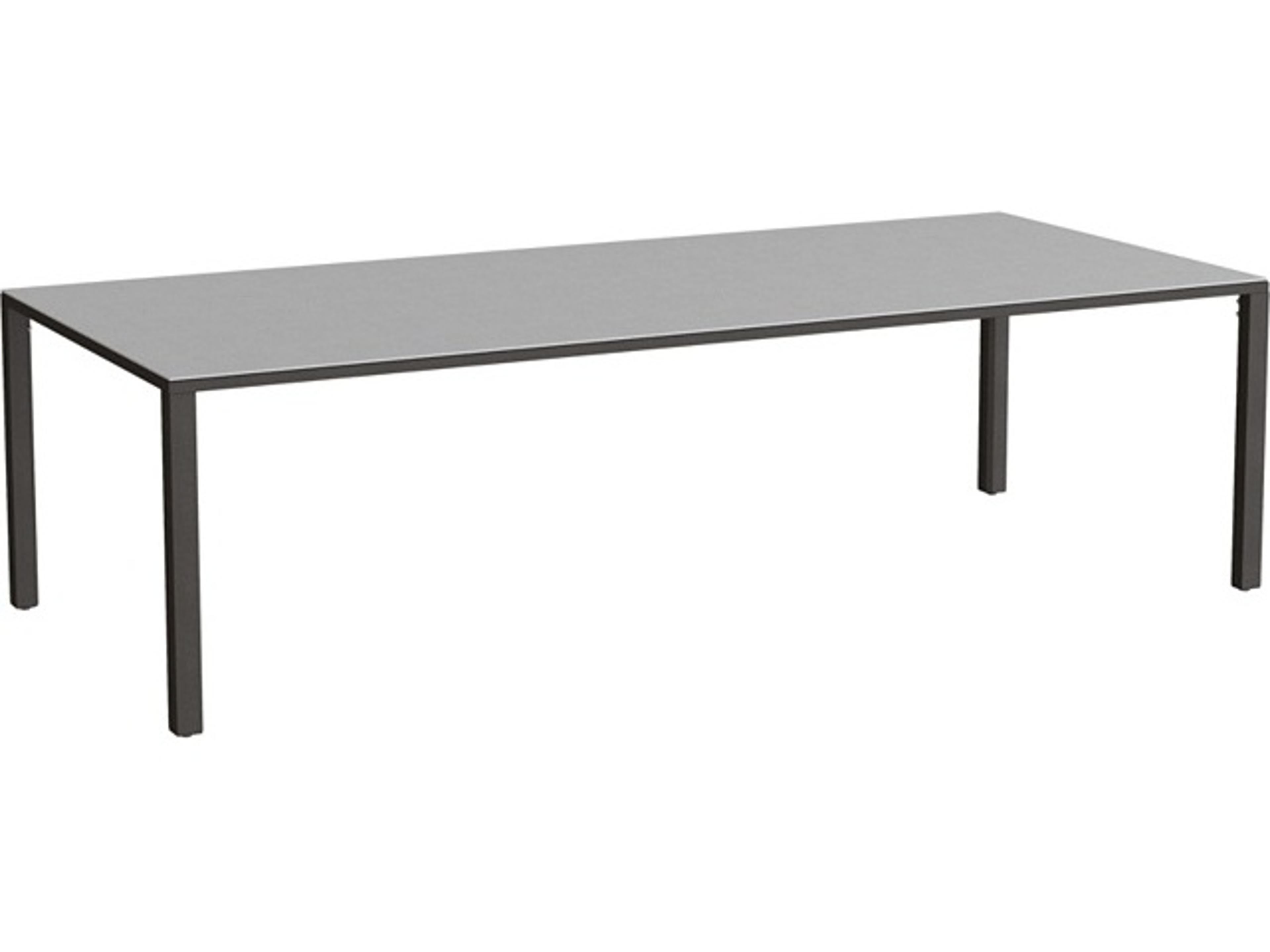 Parson Solid Top Aluminum 96" x 42" Rectangular Dining Table