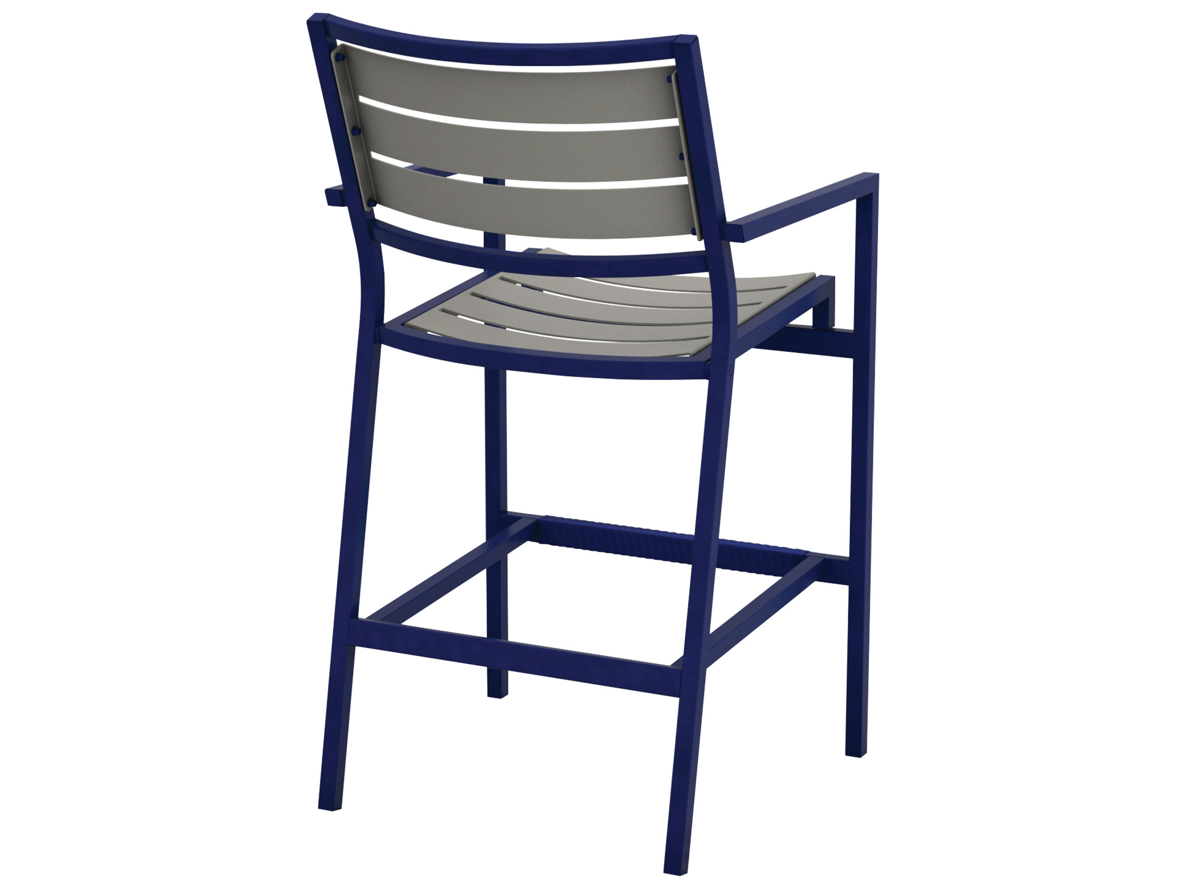 Tropitone Cabana Club Aluminum Slat Outdoor Patio Bar Stool