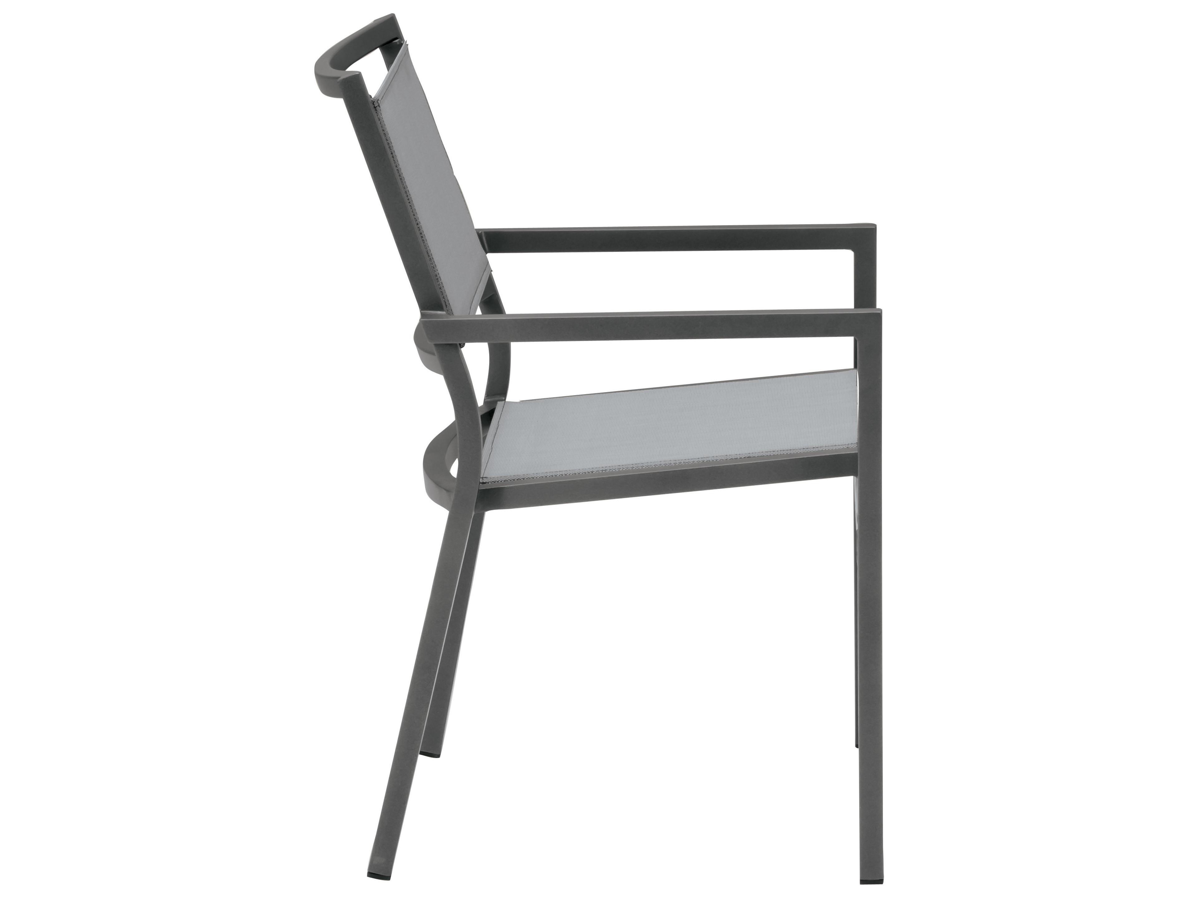 Tropitone Cabana Club Aluminum Sling Patio Dining Arm Chair