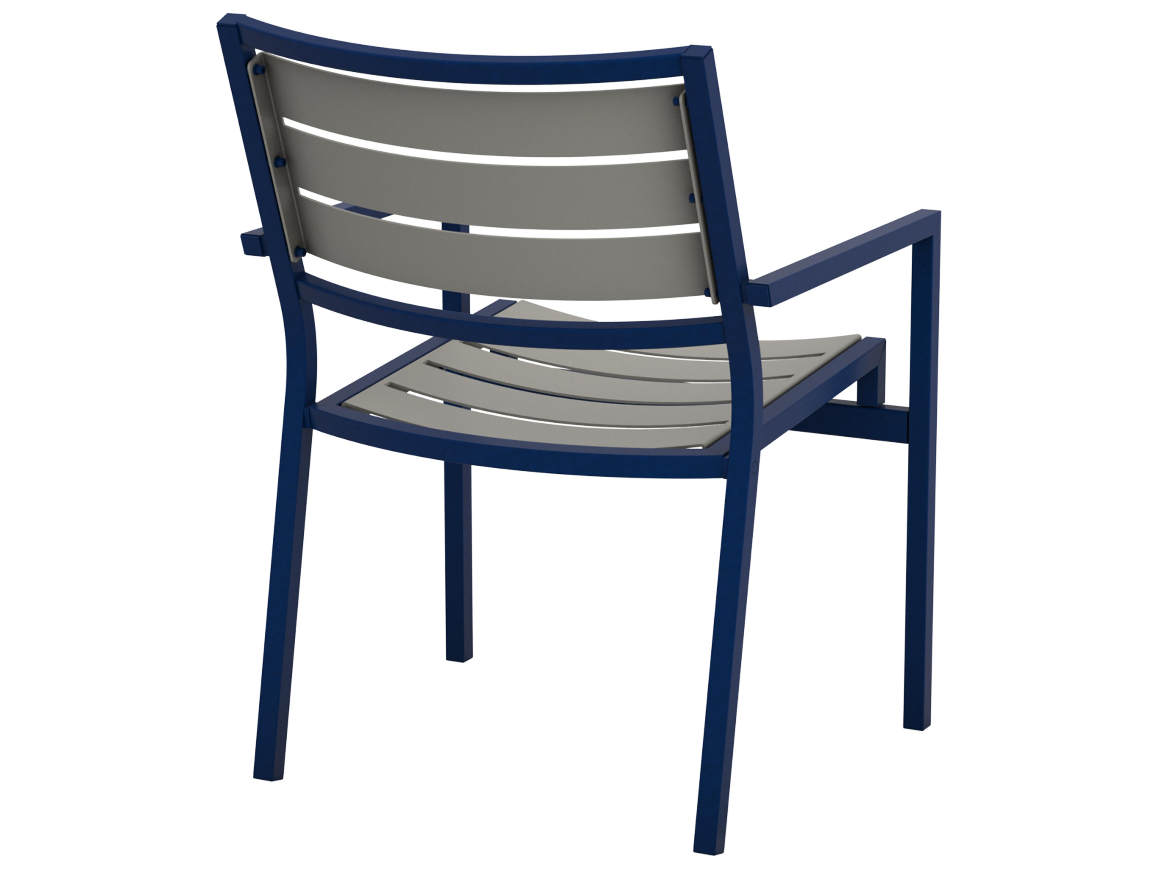 Tropitone Cabana Club Aluminum Slat Outdoor Dining Arm Chair