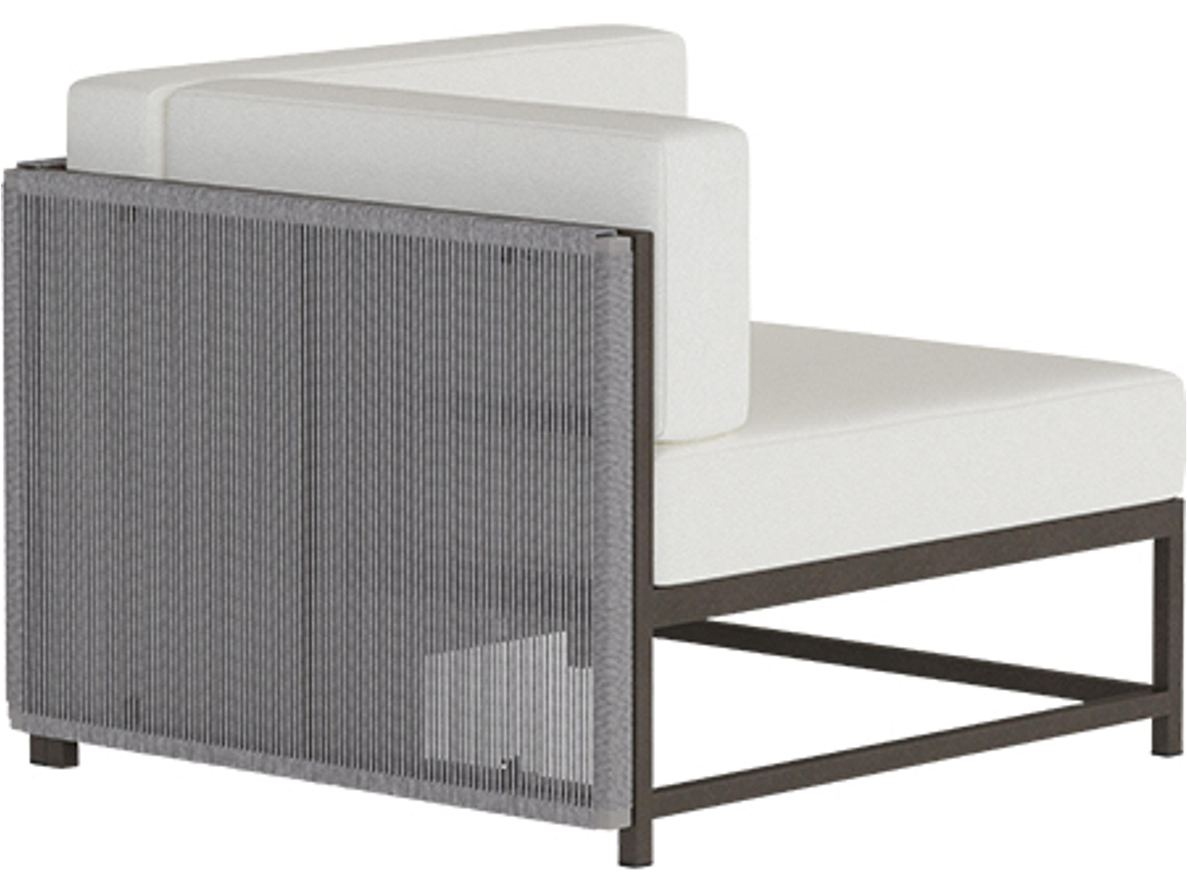 Tropitone Cabana Club Rope Aluminum Corner Outdoor Patio Lounge Chair