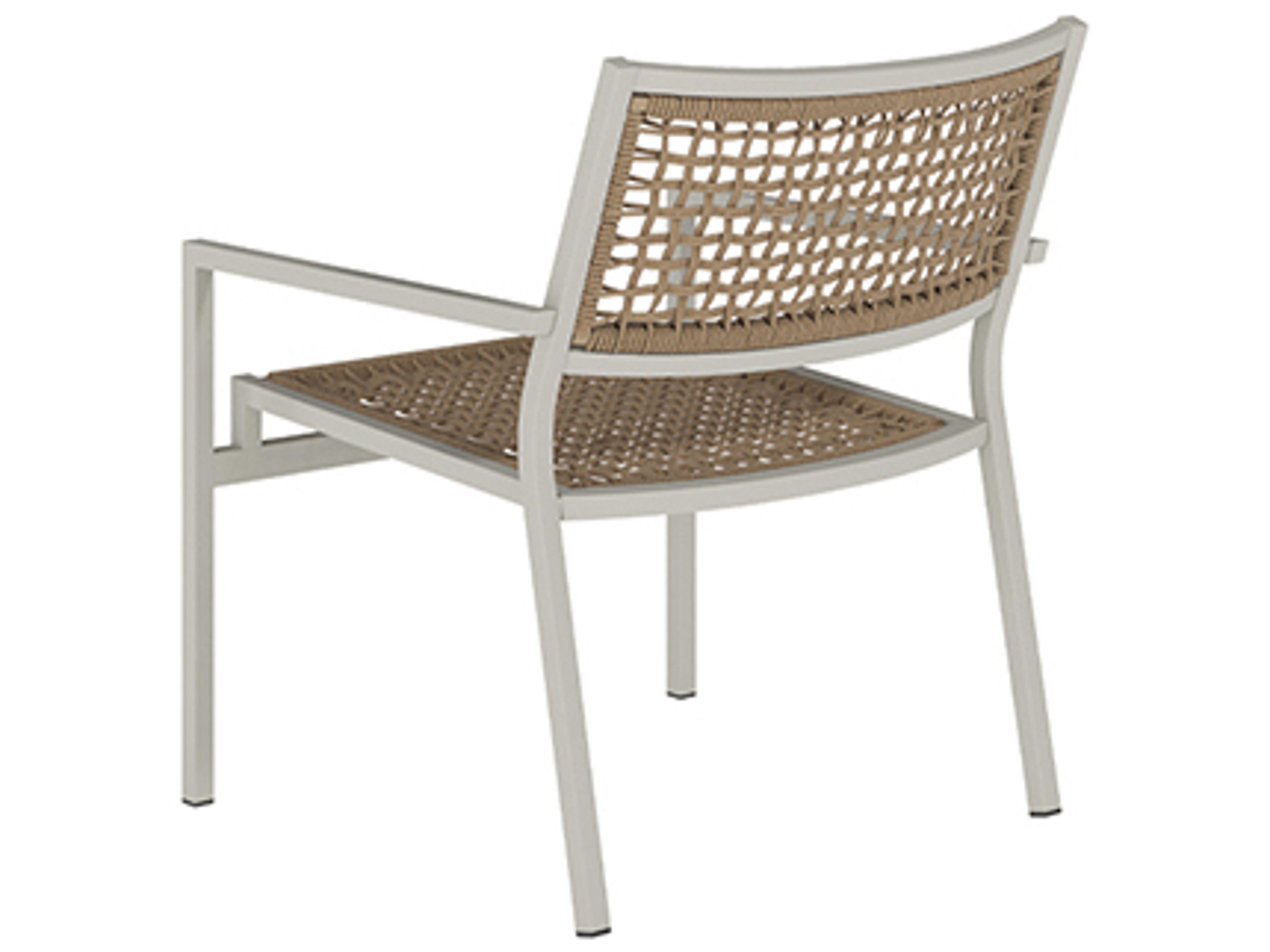 Tropitone Cabana Club Rope Aluminum Stackable Outdoor Lounge Chair