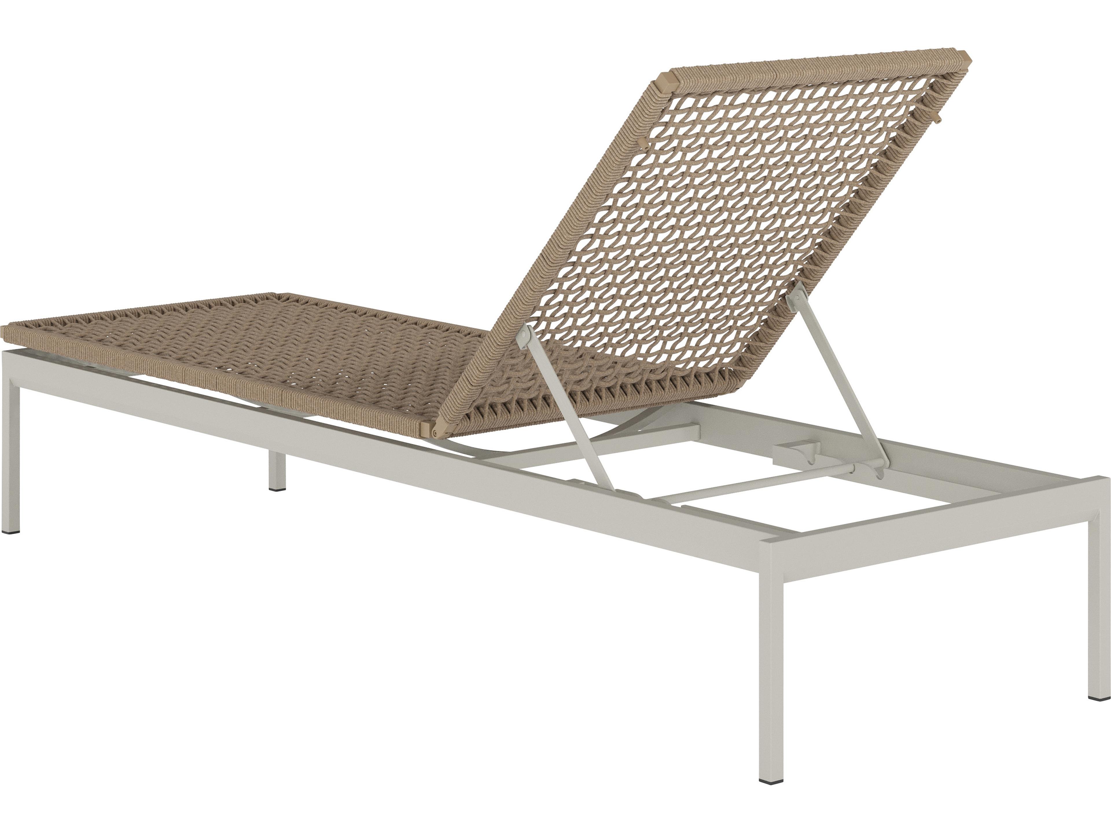 Tropitone Cabana Club Rope Aluminum Armless Chaise Lounge