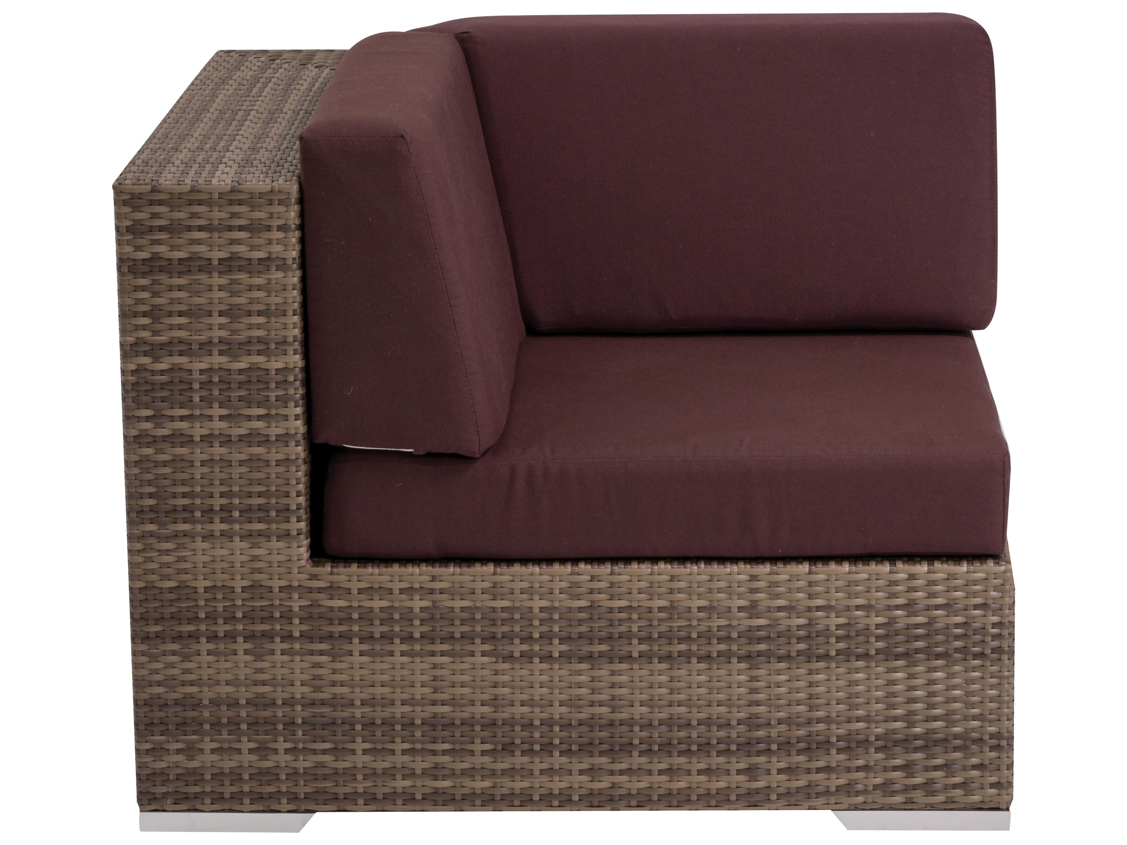 Tropitone Arzo Woven Cushion Corner Patio Lounge Chair