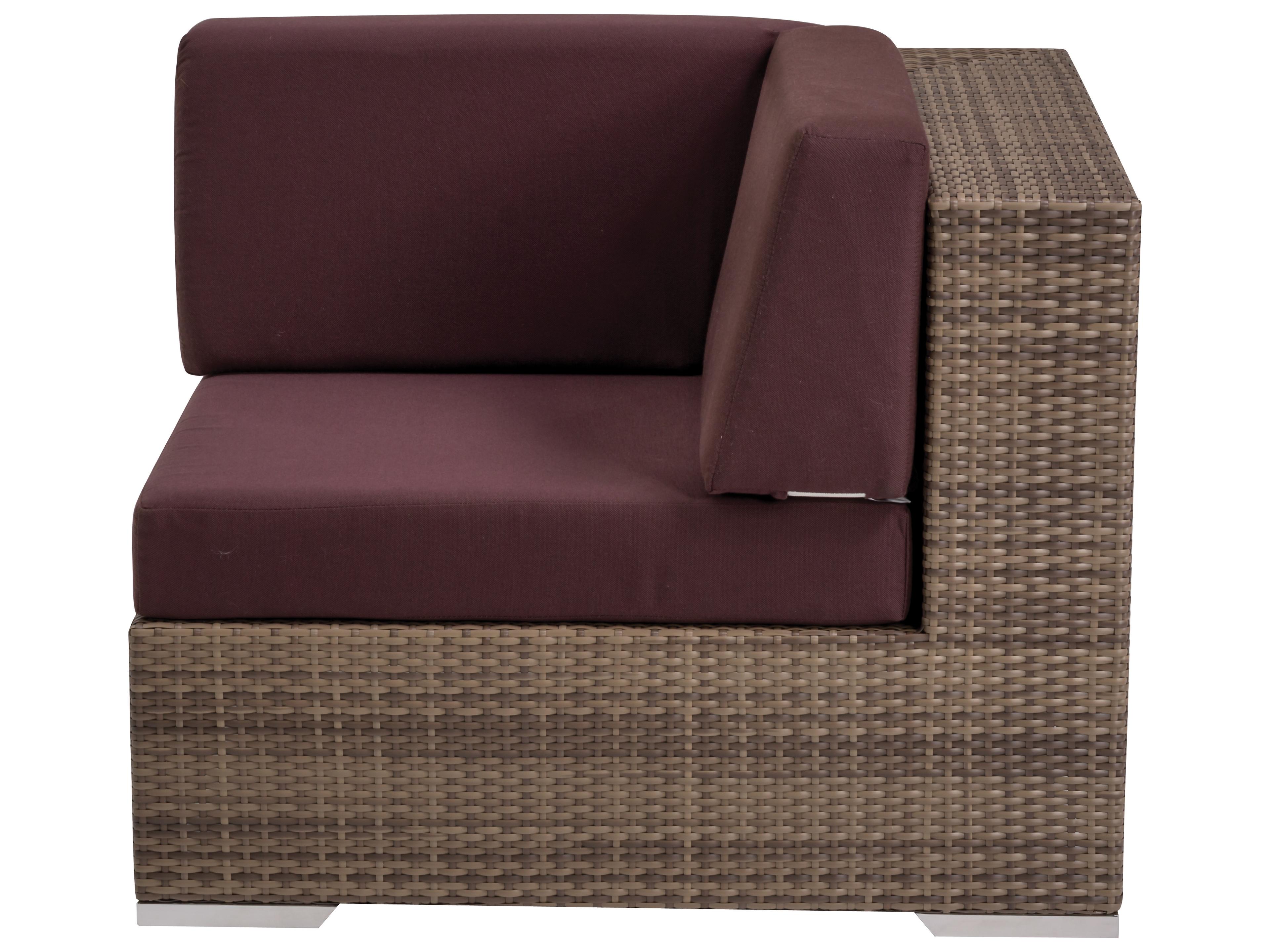 Tropitone Arzo Woven Cushion Corner Patio Lounge Chair
