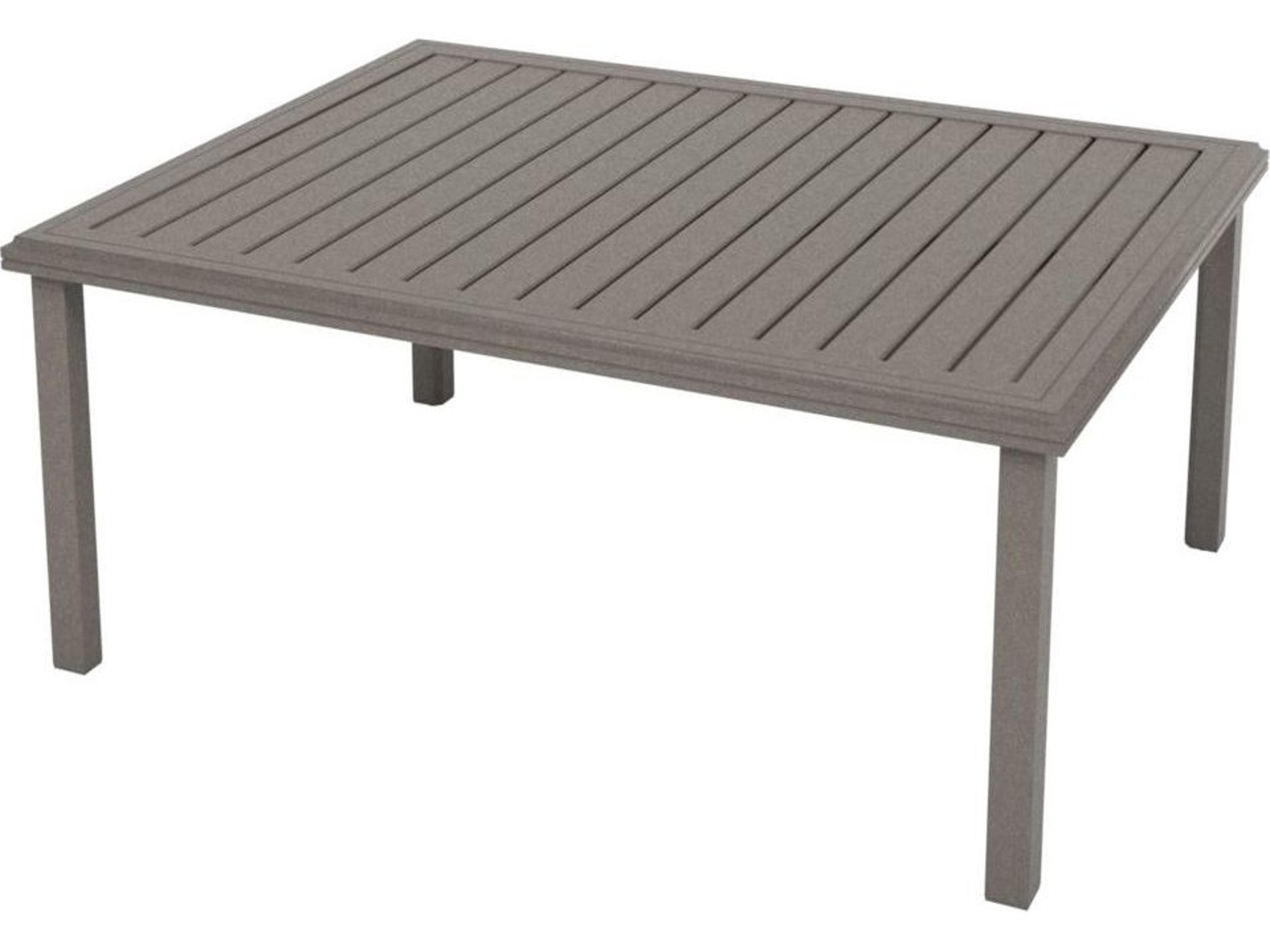 Amici Aluminum Rectangular KD Outdoor Patio Chat Table