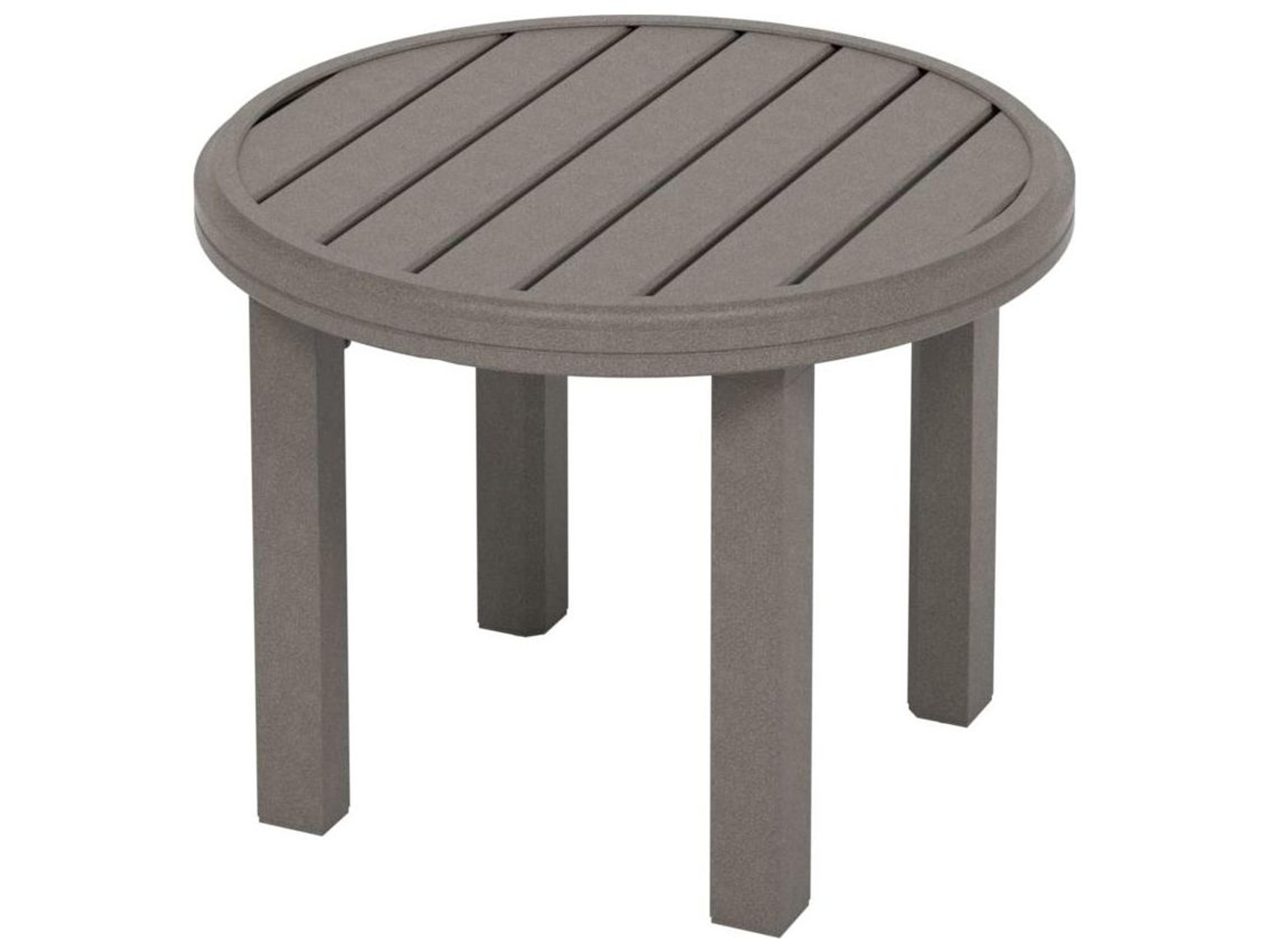 Amici Aluminum Round KD Tea Table