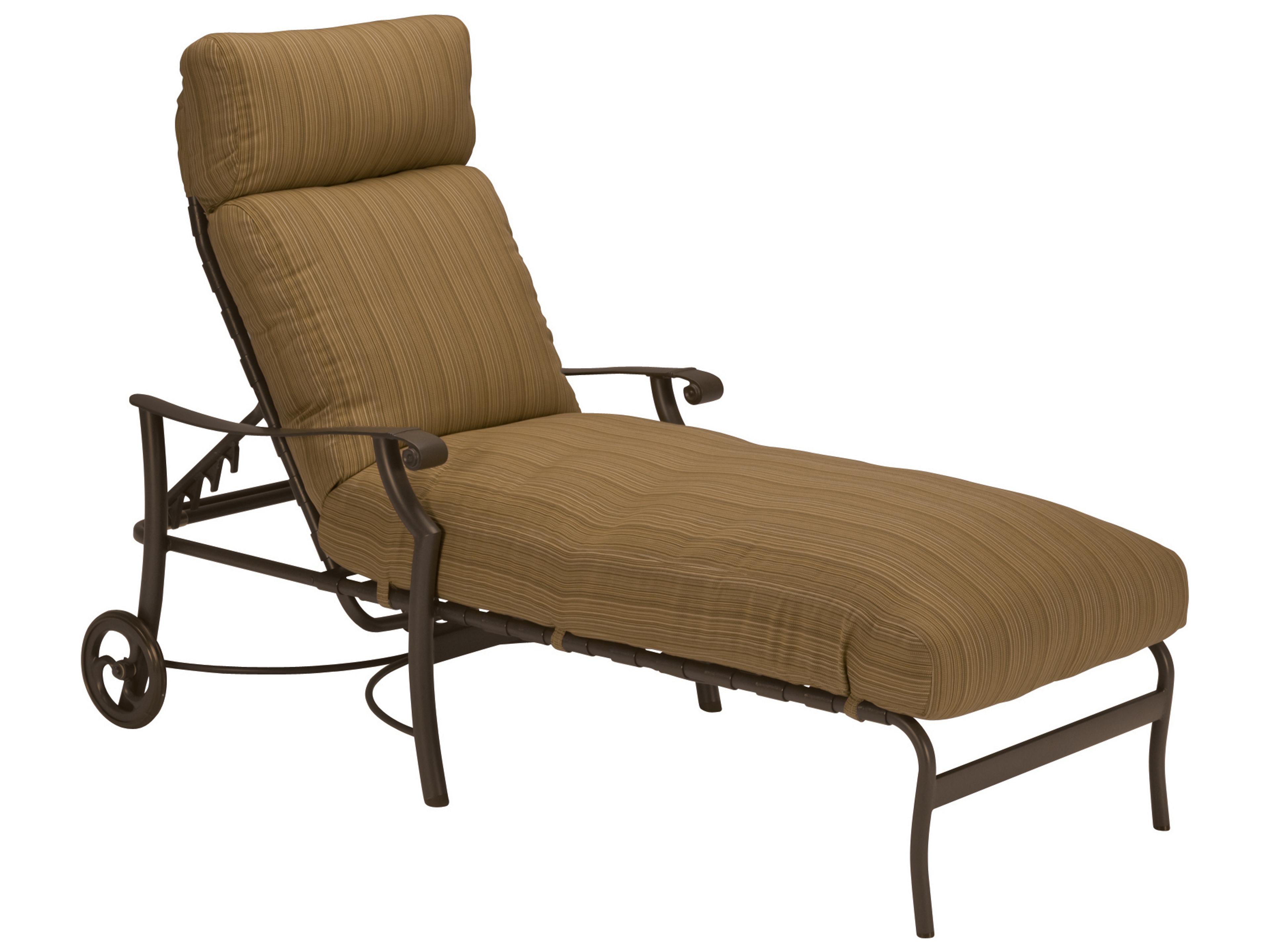 Montreux Chaise Lounge with Wheels Replacement Cushions