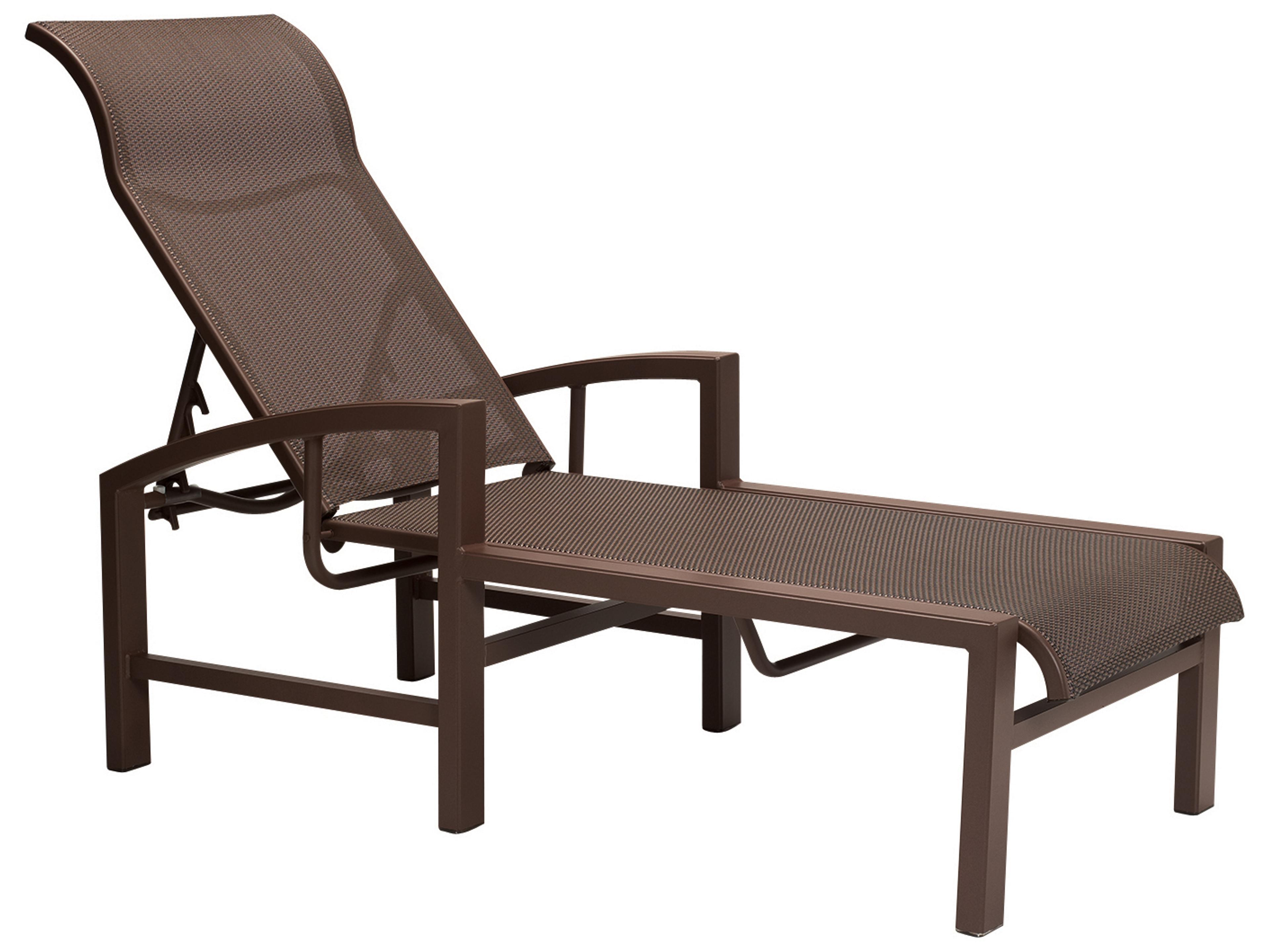 Lakeside Sling Aluminum Outdoor Chaise Lounge