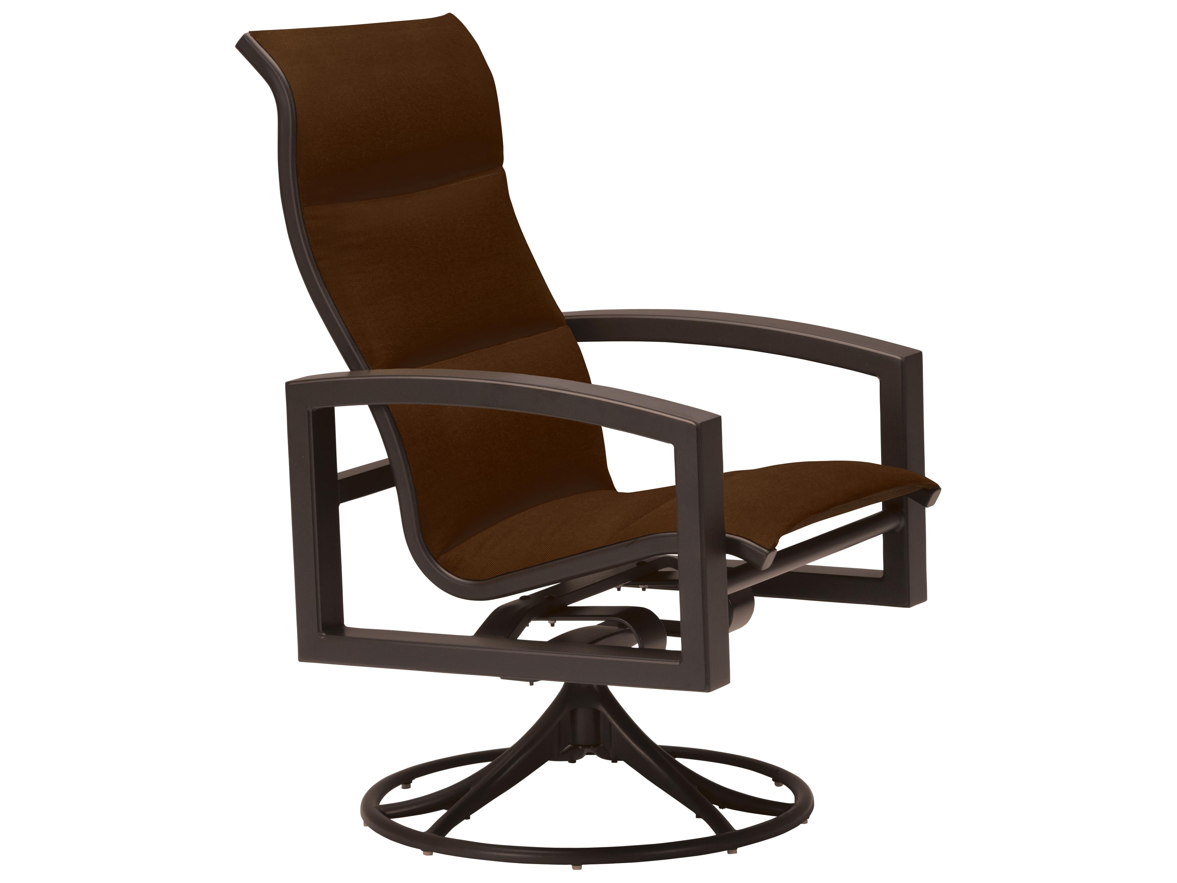 Lakeside Padded Sling Aluminum Outdoor Dining Chair