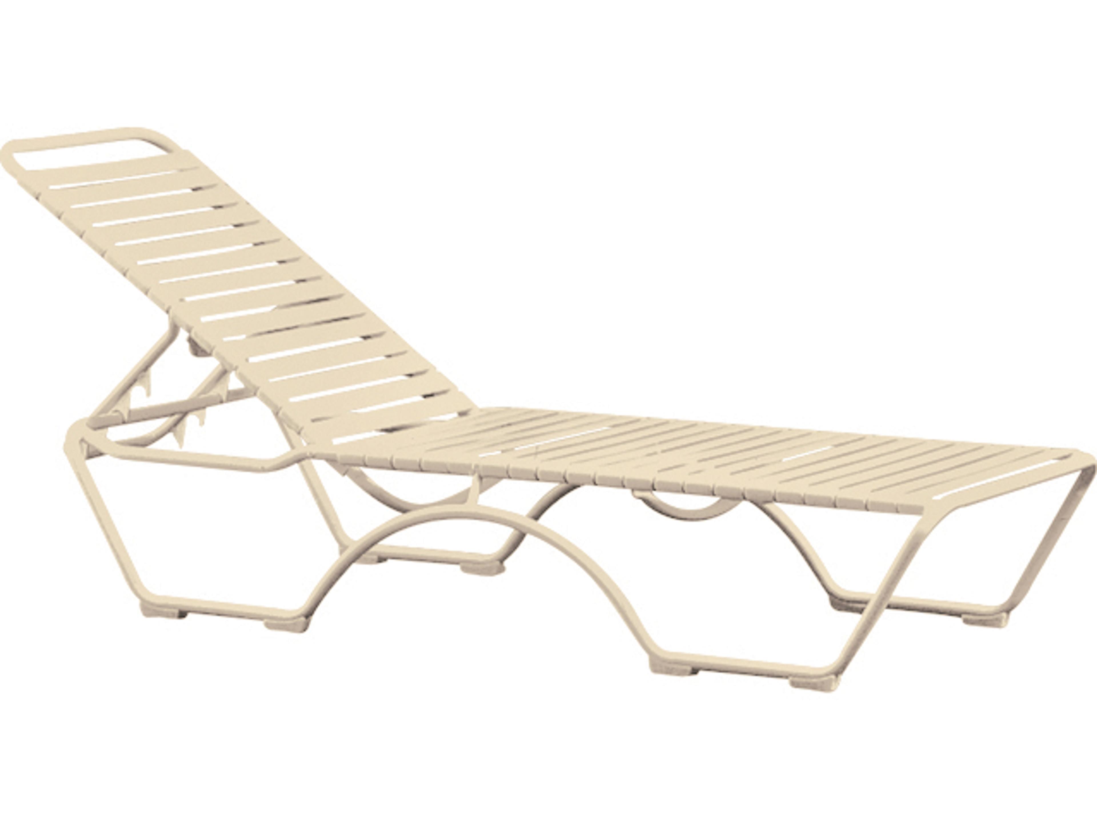 Tropitone Kahana Strap Aluminum Stackable Outdoor Chaise Lounge