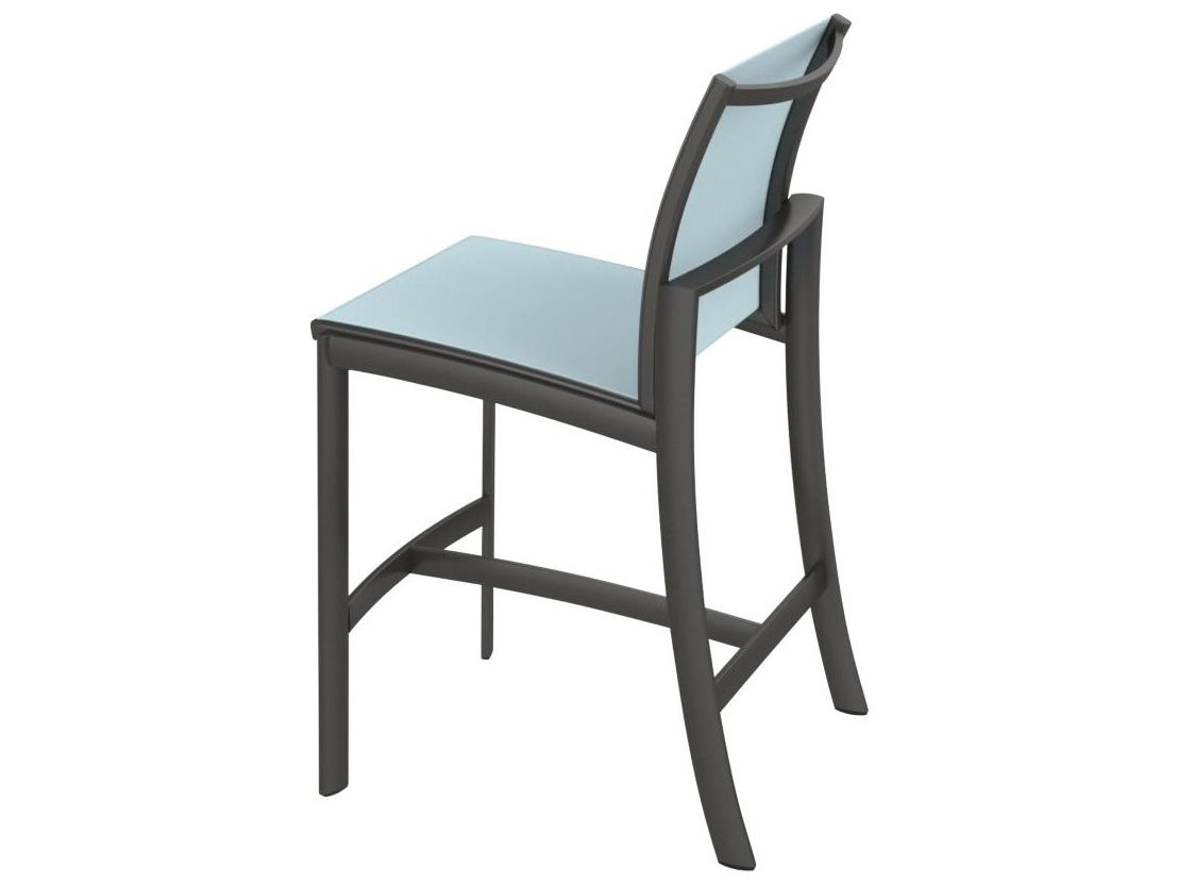 Tropitone Kor Relaxed Sling Aluminum Patio Bar Stool
