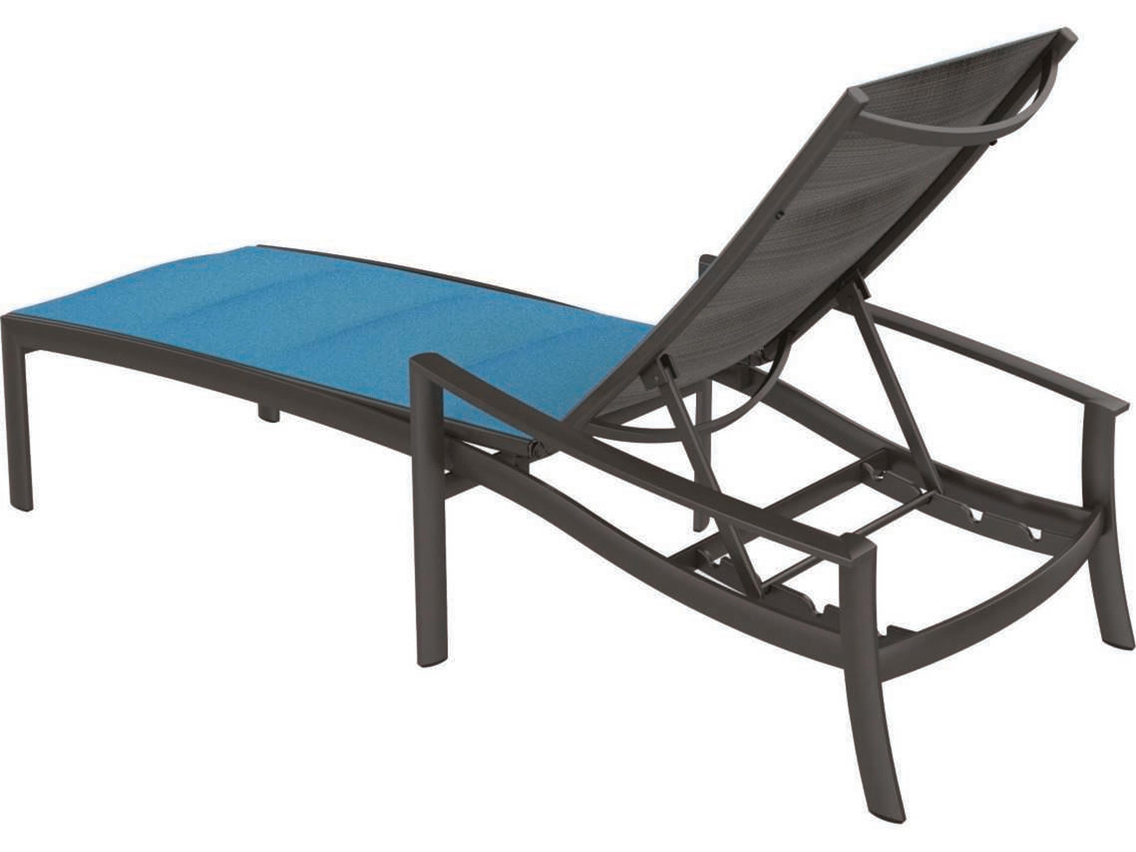 Tropitone Kor Padded Sling Aluminum Outdoor Chaise Lounge