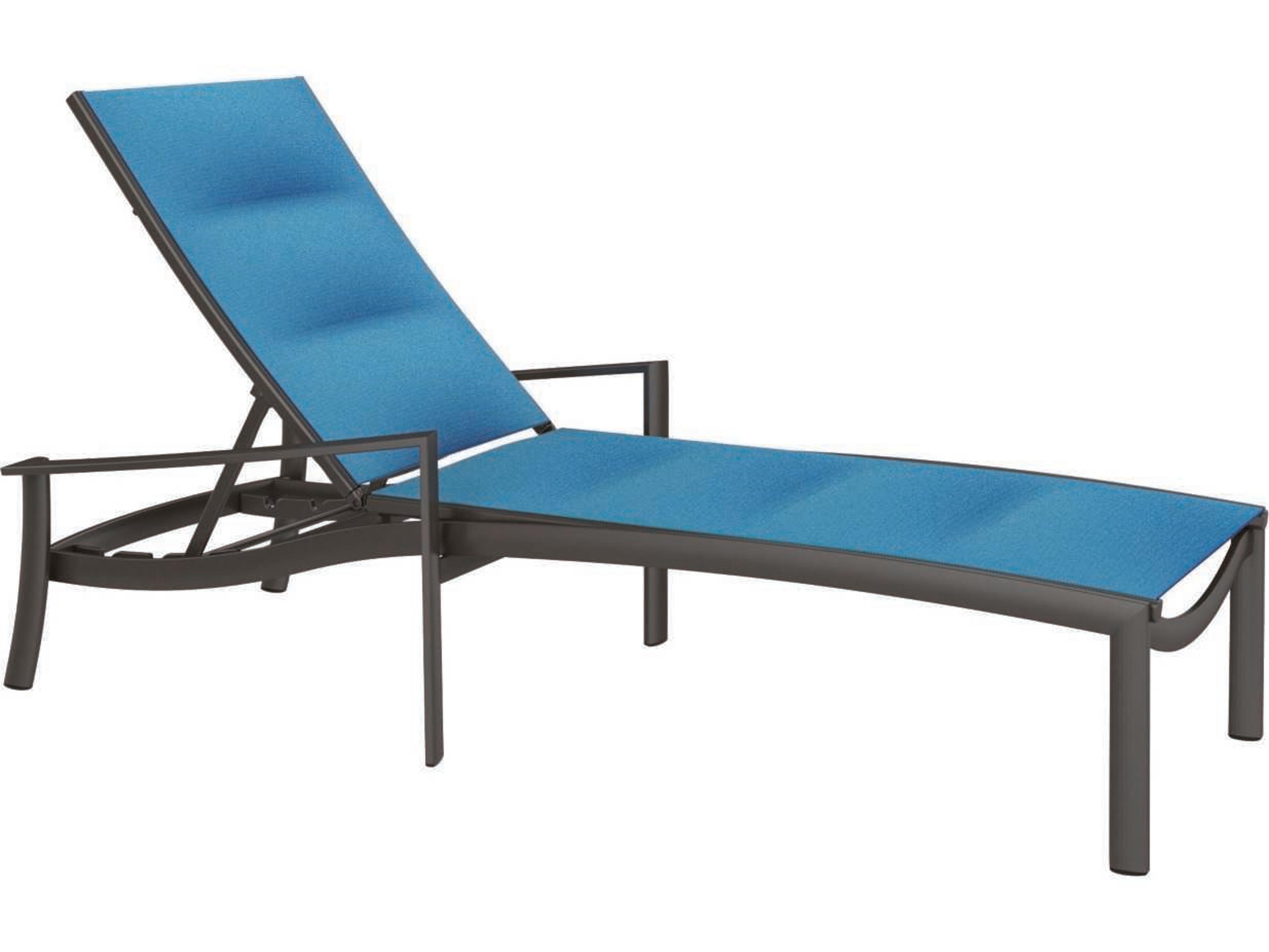 KOR Padded Sling Chaise Lounge Modern Outdoor Seating