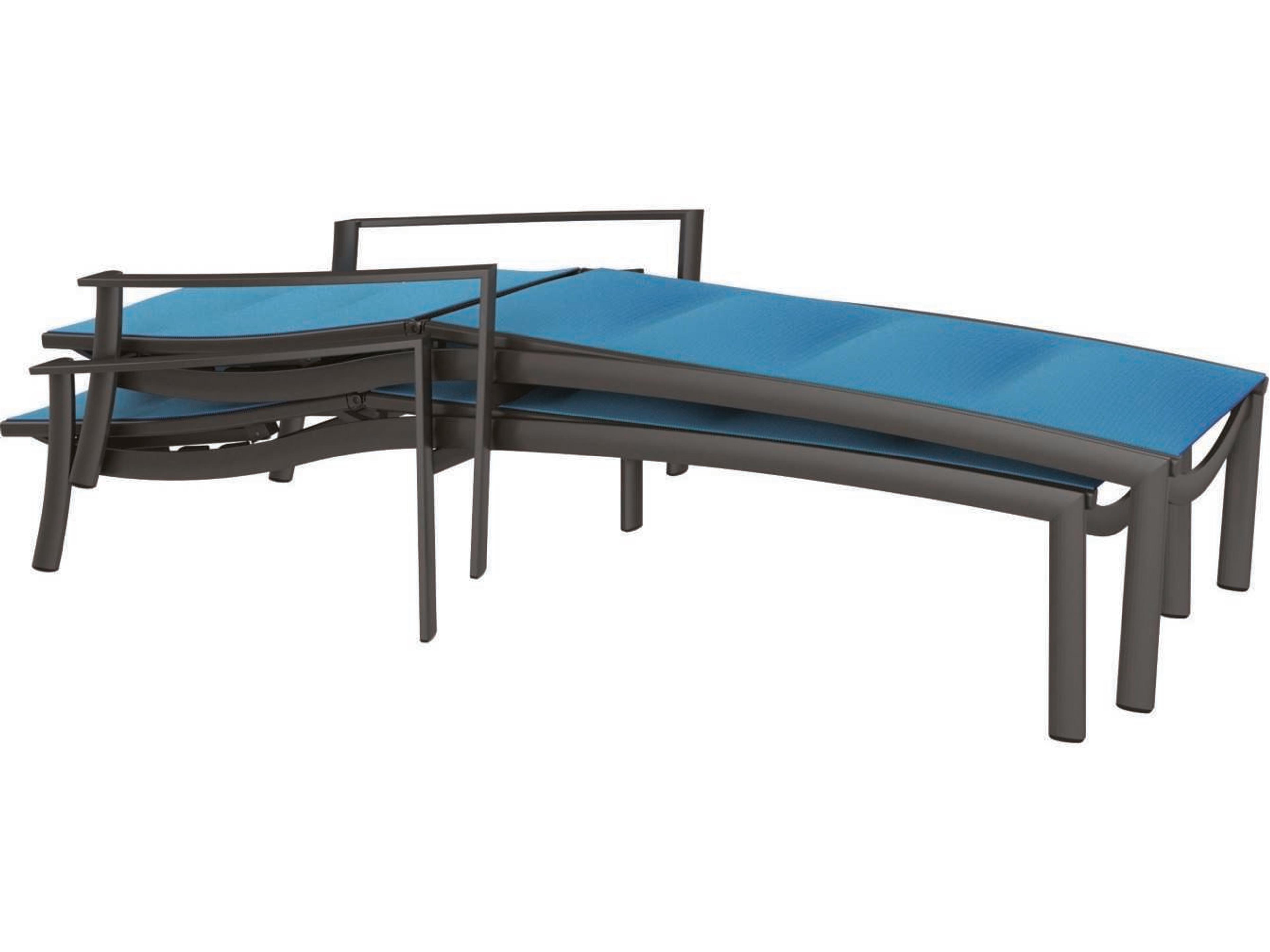 Tropitone Kor Padded Sling Aluminum Outdoor Chaise Lounge