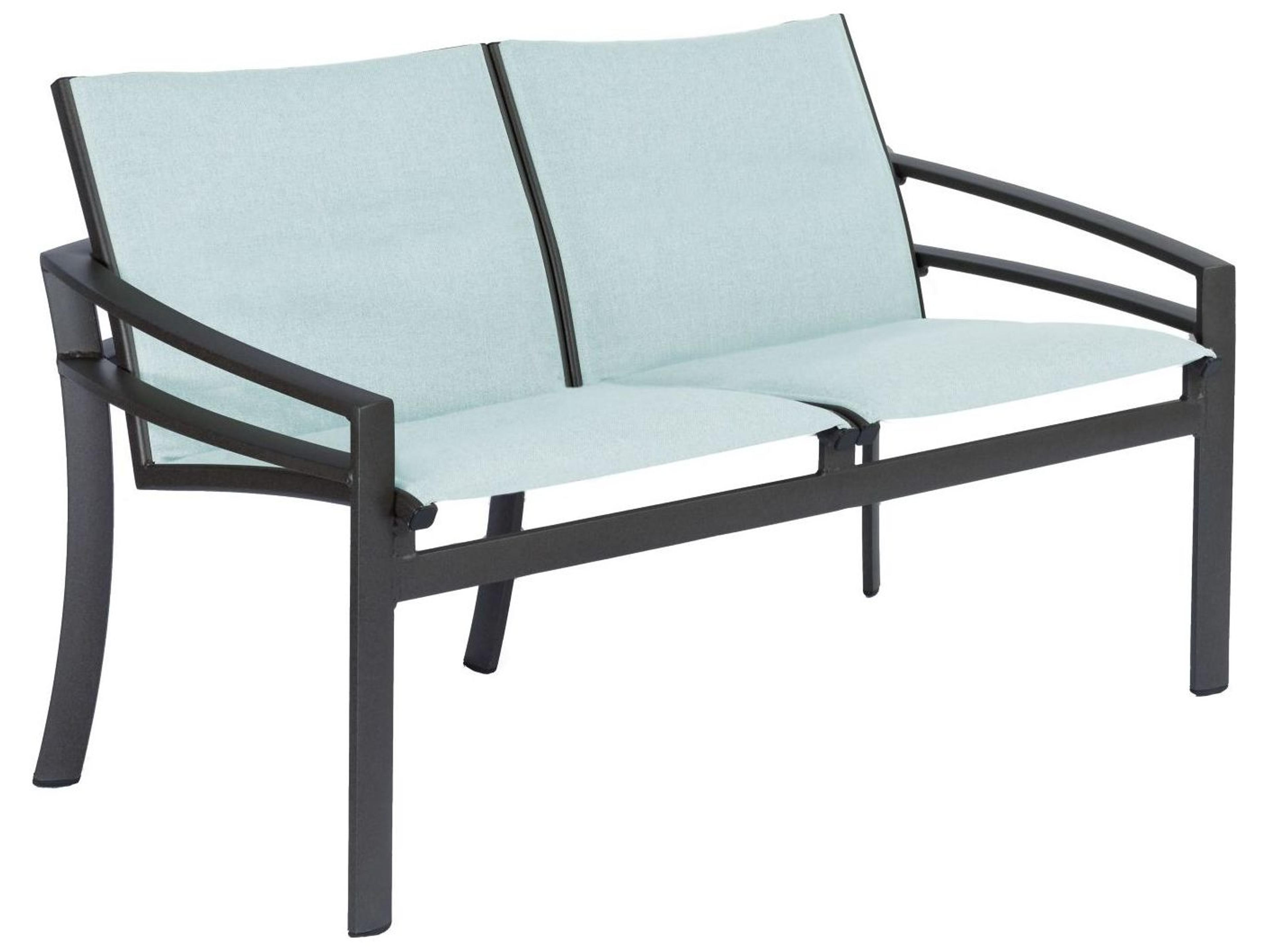 Kor Relaxed Sling Loveseat Modern Aluminum
