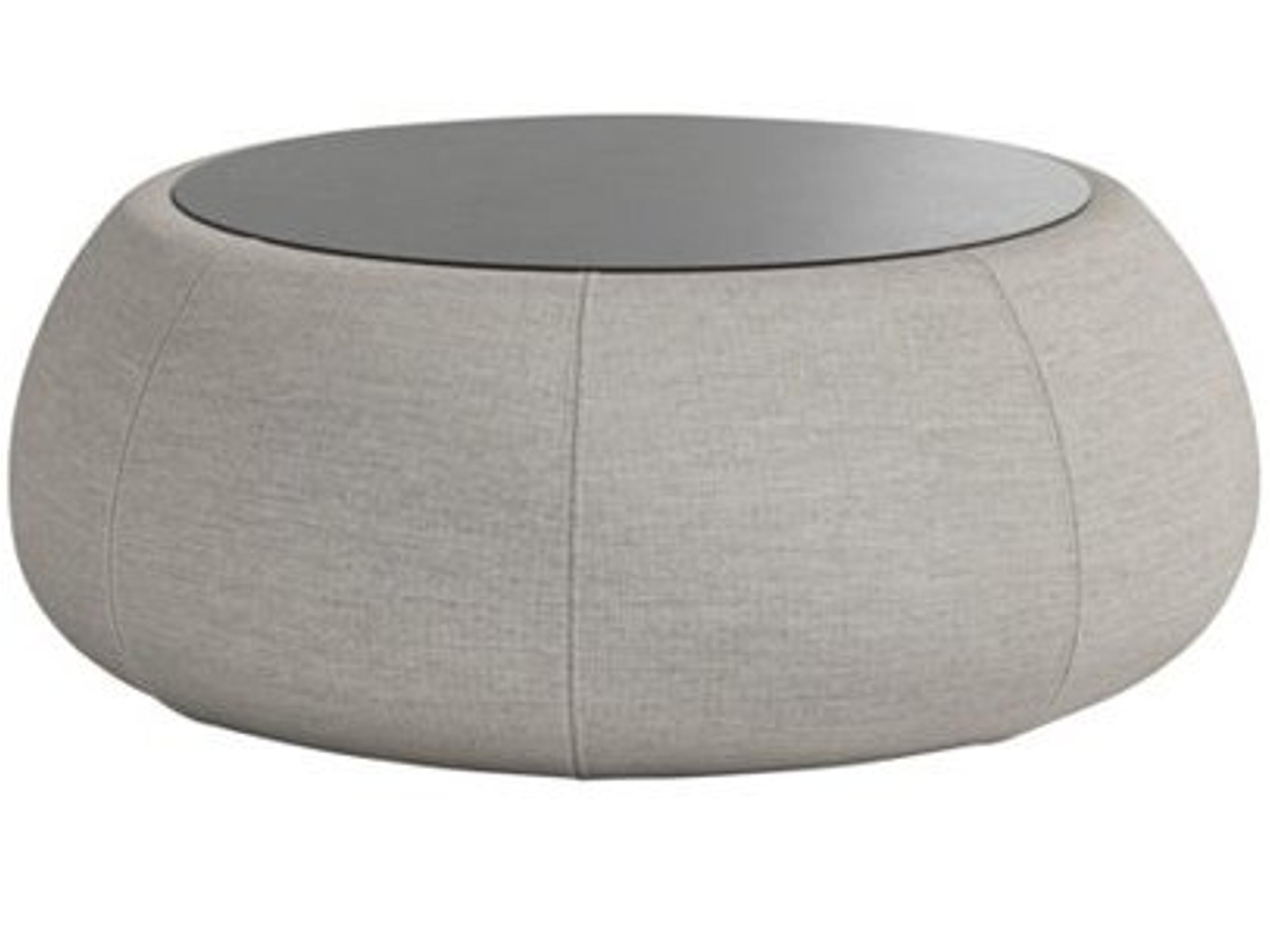 Contour Cushion Round Outdoor Patio Coffee Table