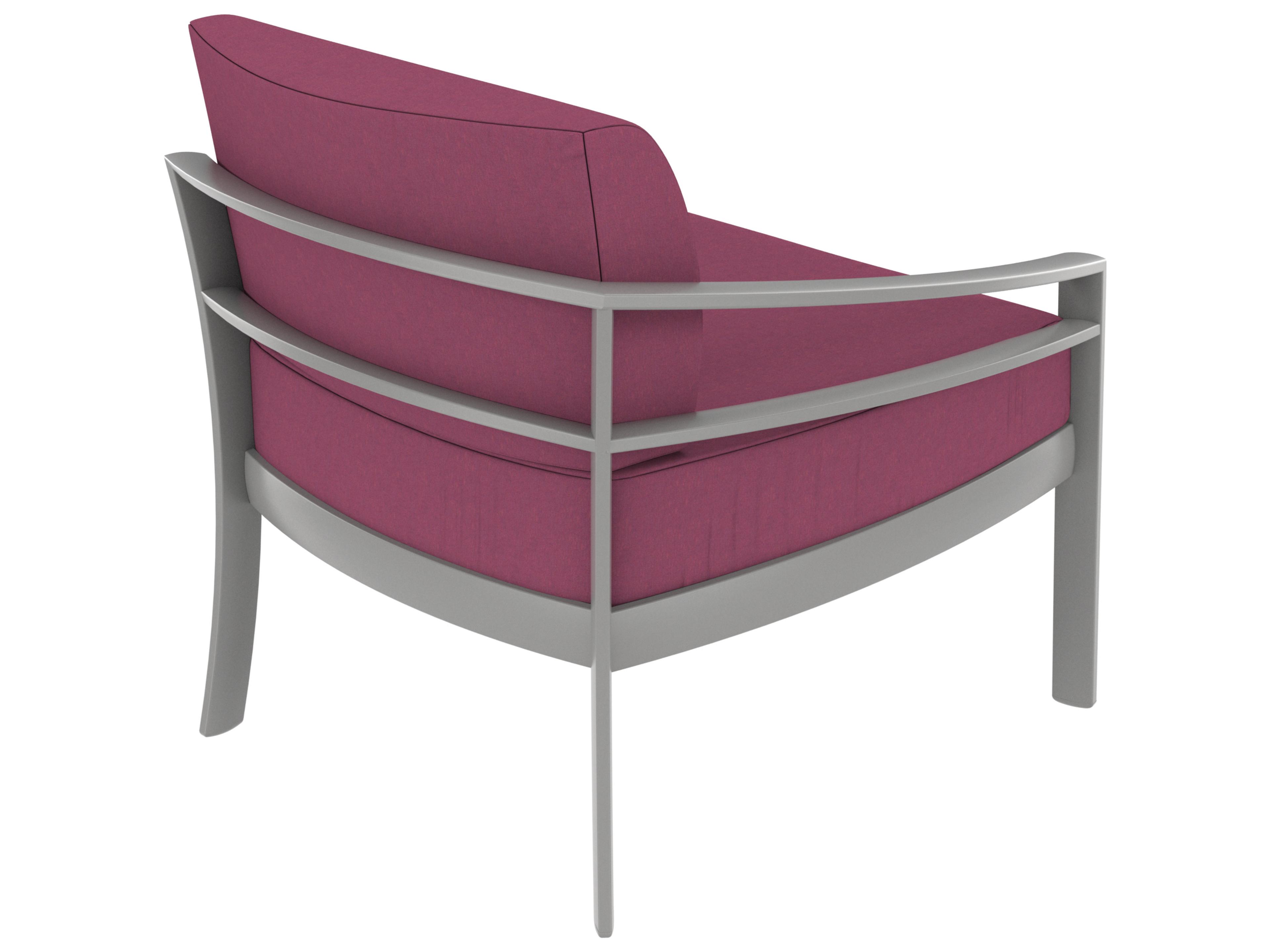 Tropitone Kor Cushion Aluminum Right Arm Outdoor Patio Lounge Chair