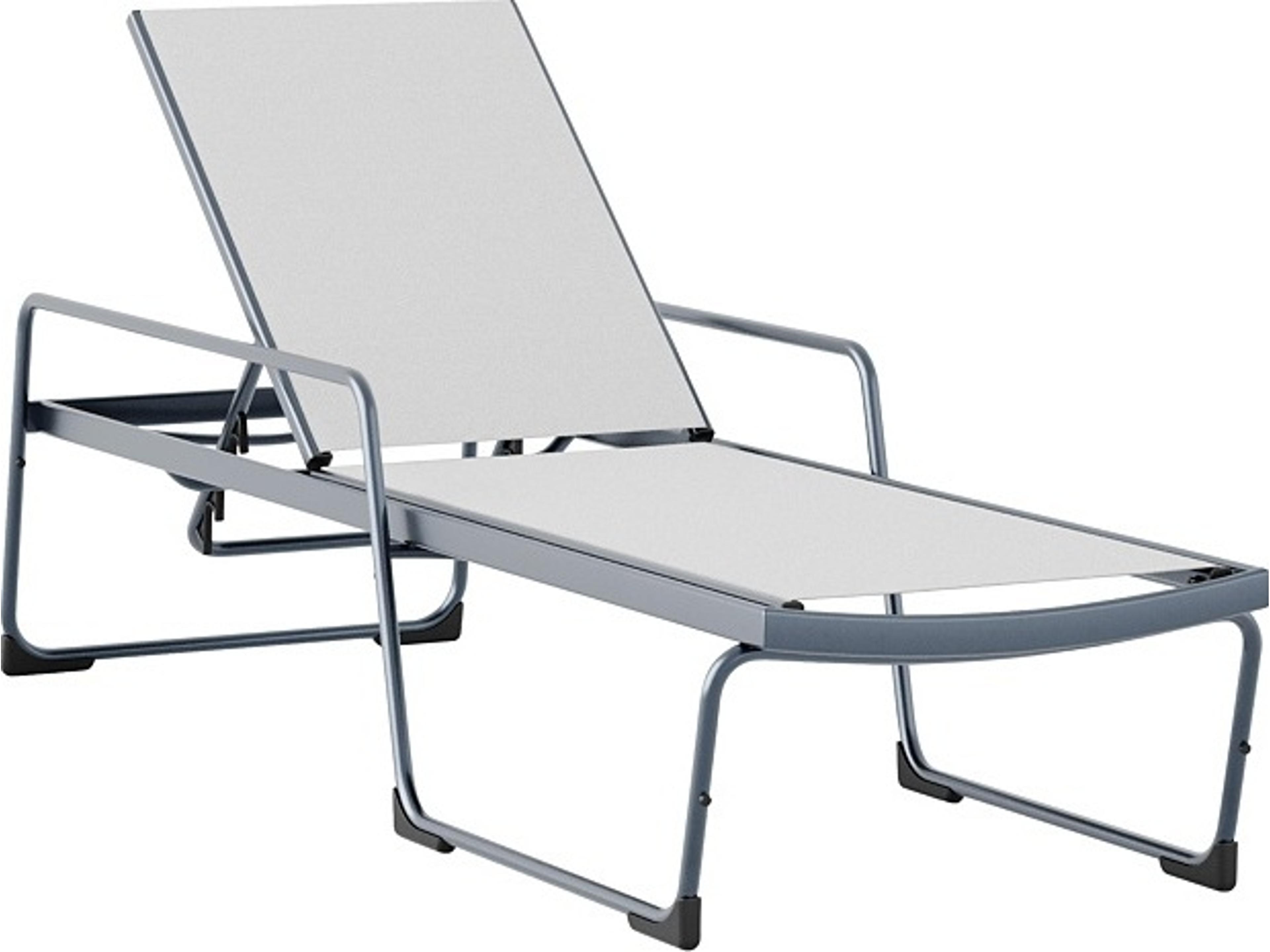 Oasis Sling Aluminum Stacking Chaise Lounge