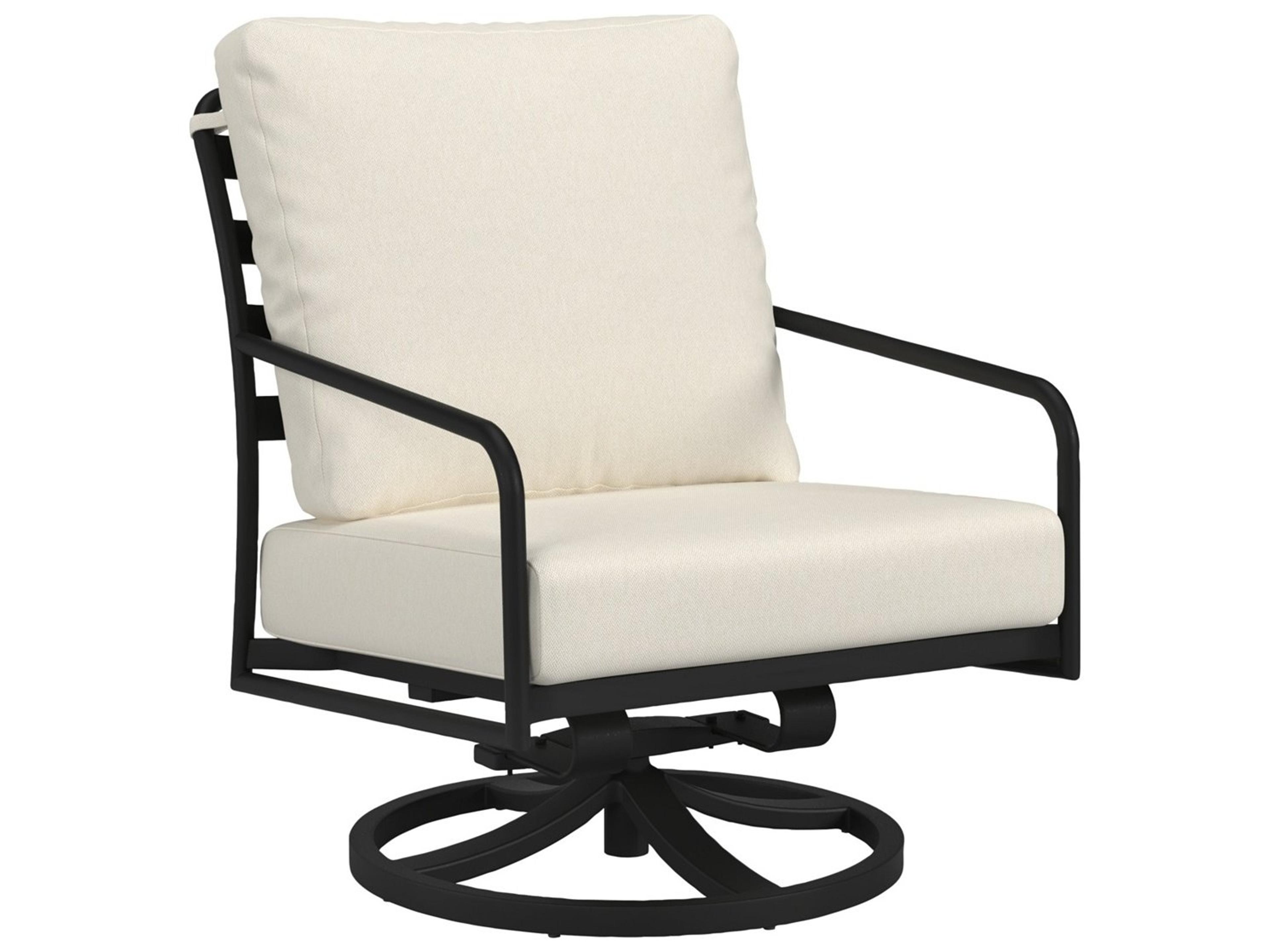Kahana Slat Back Cushion Swivel Action Lounger