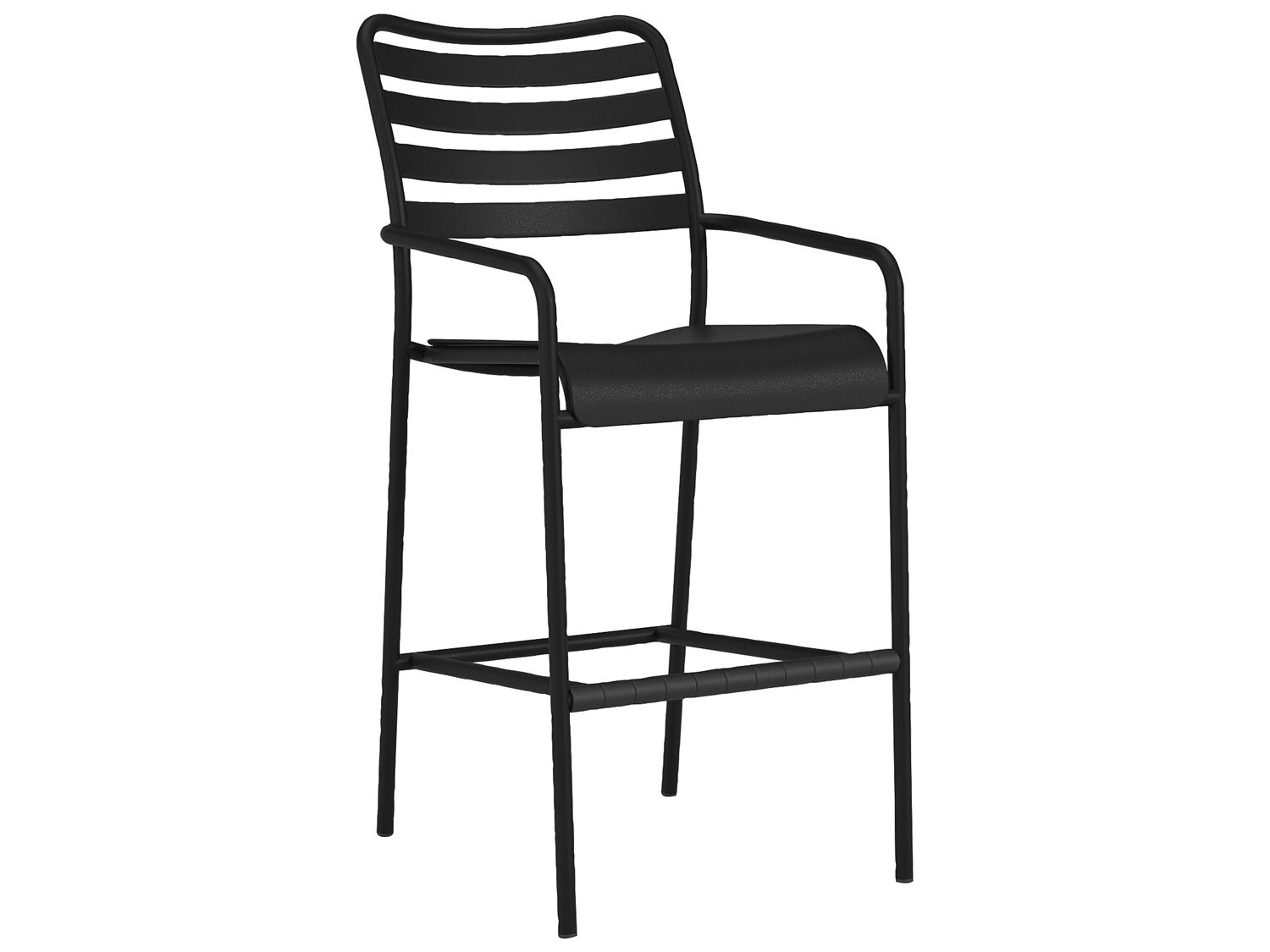 Kahana Slat Back Stationary Bar Stool