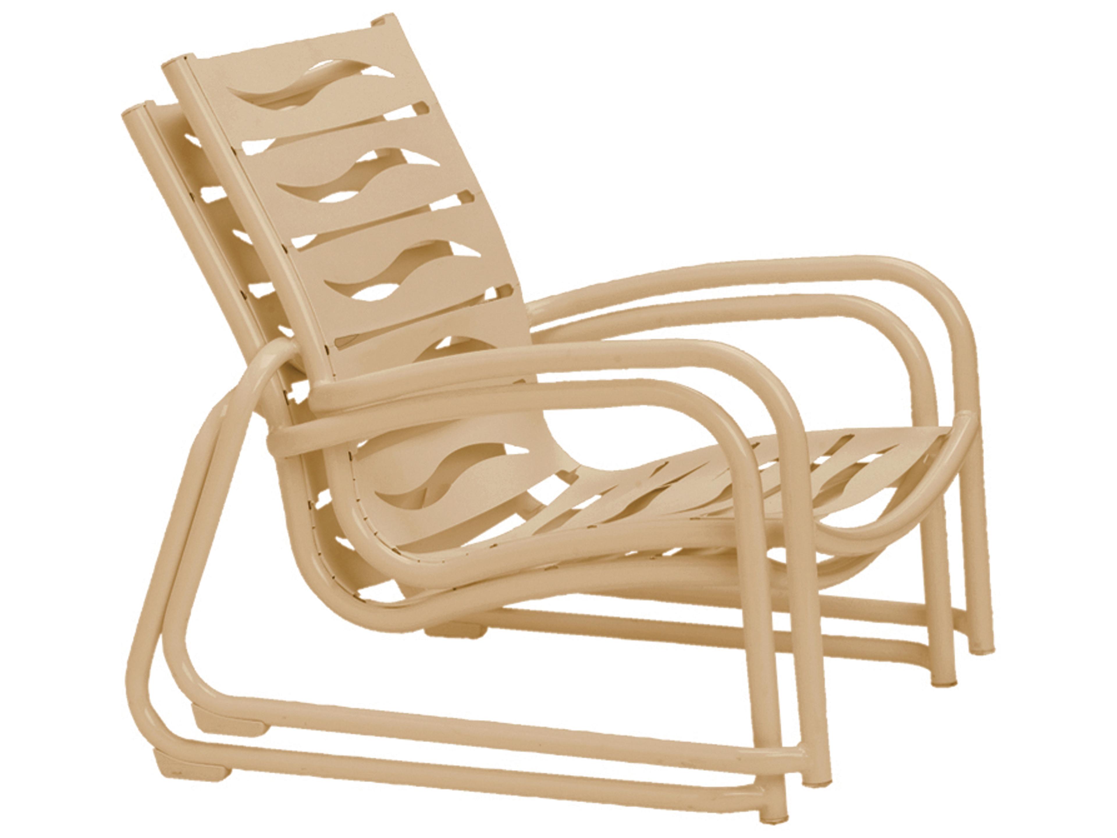 Tropitone Millennia Wave Segment Aluminum Stackable Sand Chair