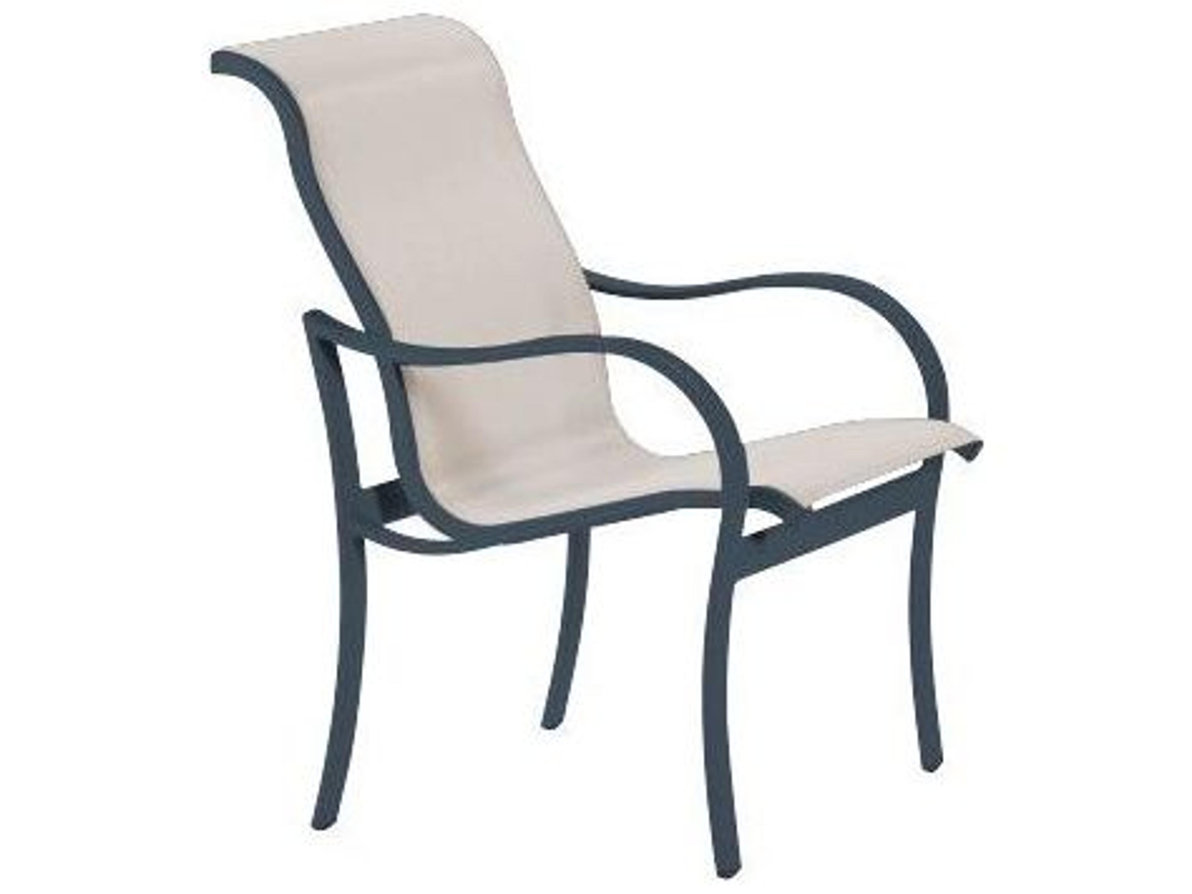 Shoreline Sling Aluminum Patio Dining Arm Chair