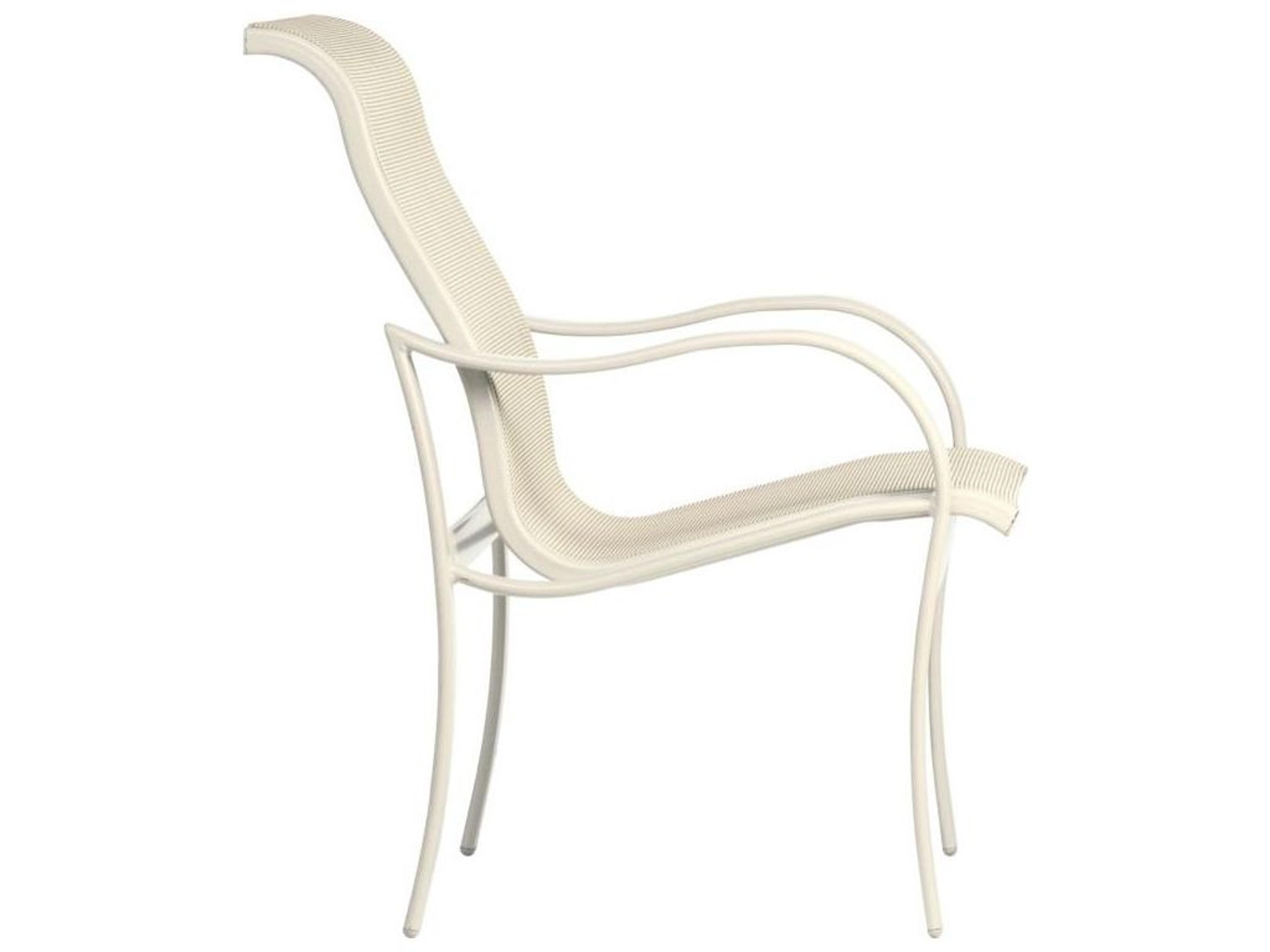 Tropitone Shoreline Sling Aluminum Patio Dining Arm Chair