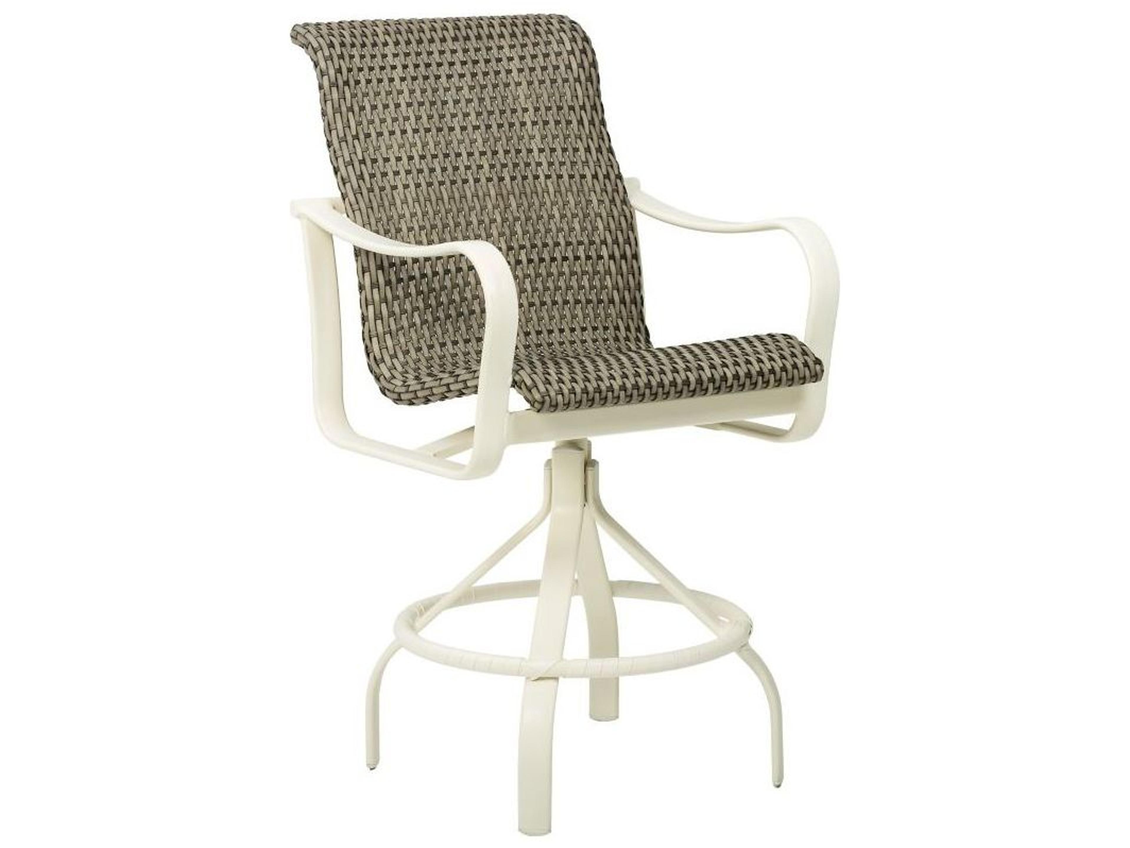 Shoreline Woven Wicker Outdoor Patio Bar Stool