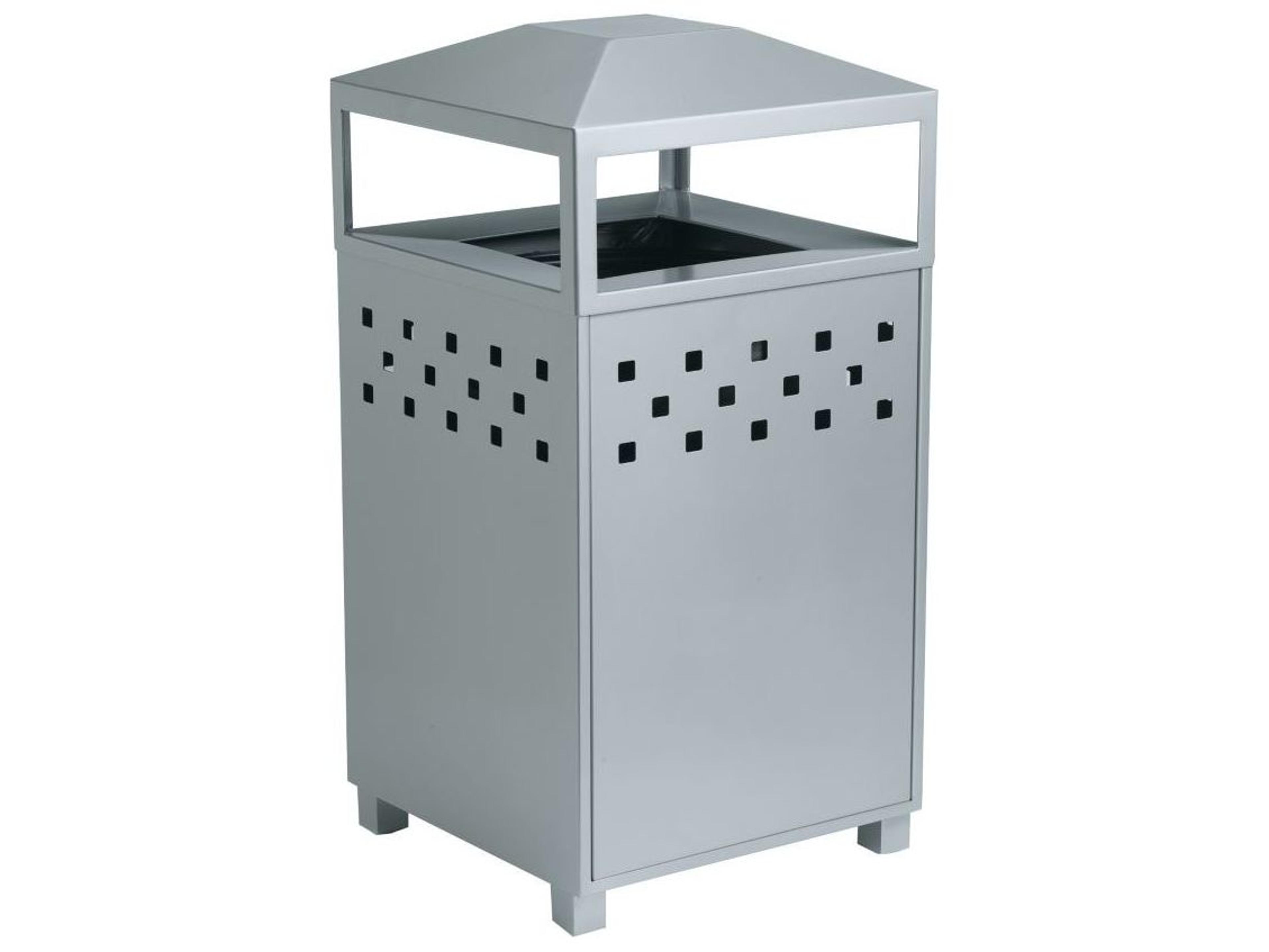 Tropitone Boulevard Aluminum Waste Receptacle with Ash Urn