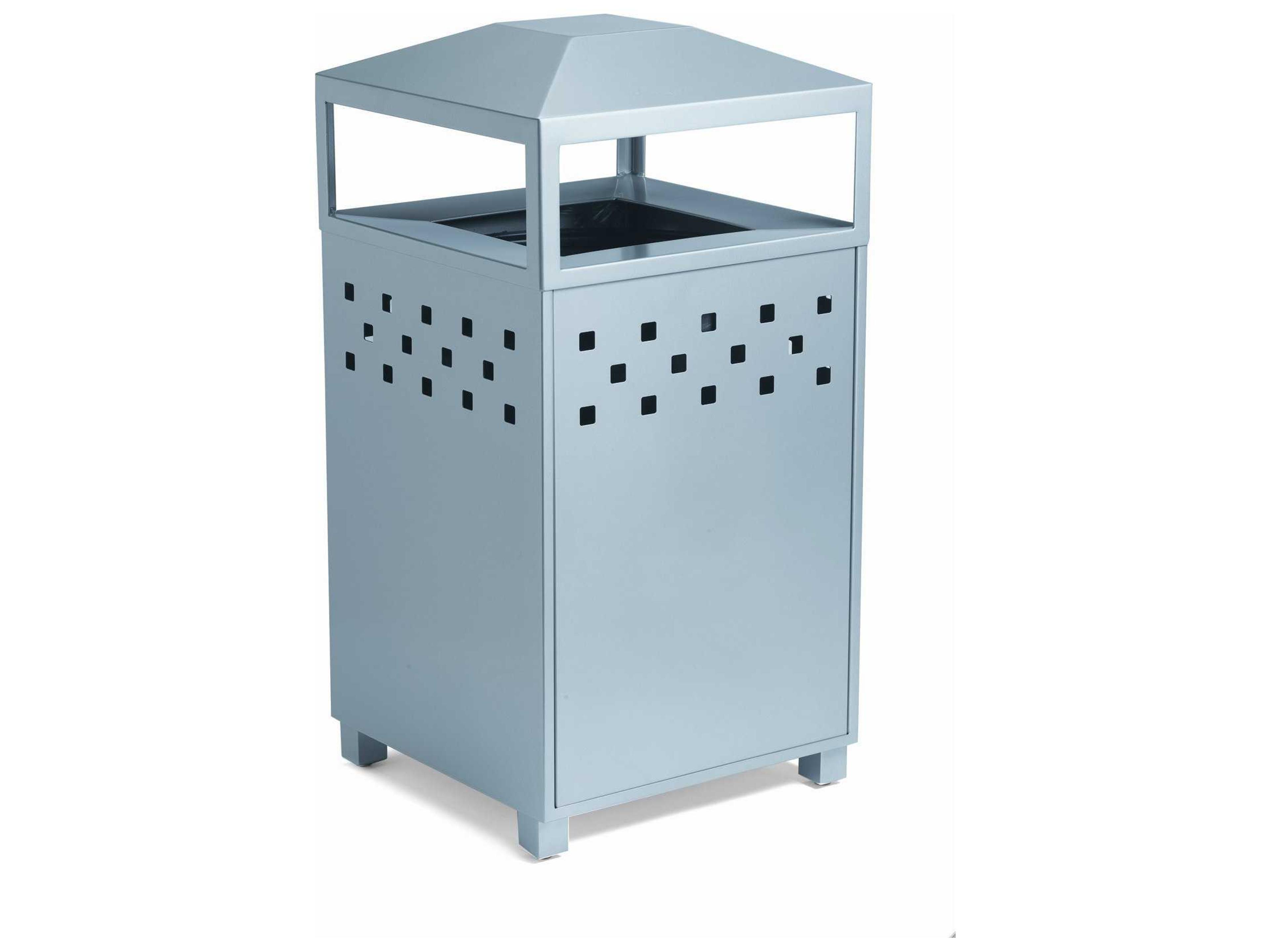 Boulevard Aluminum Waste Receptacle