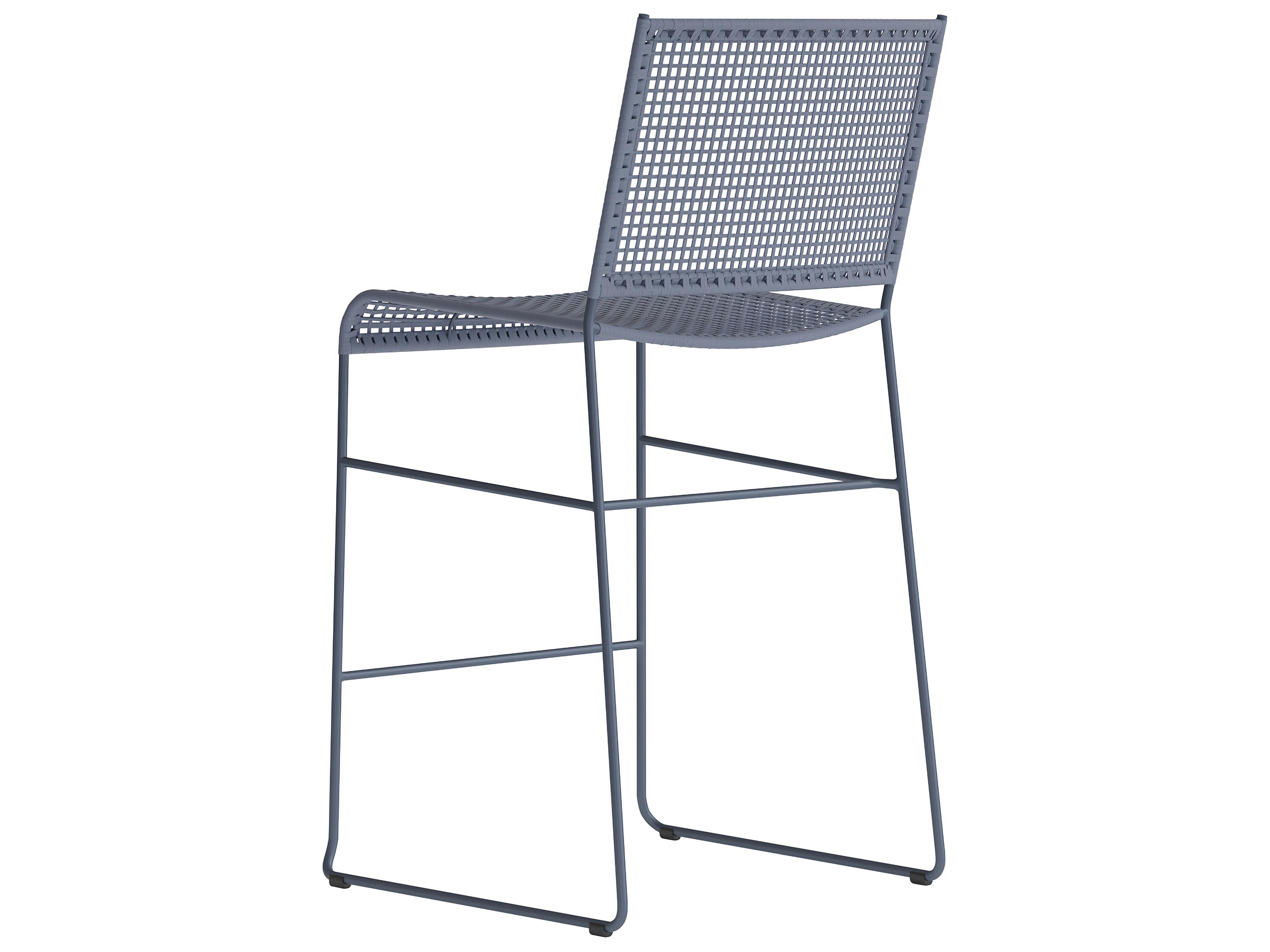 Tropitone Bayfront Aluminum Rope Armless Outdoor Armless Counter Stool