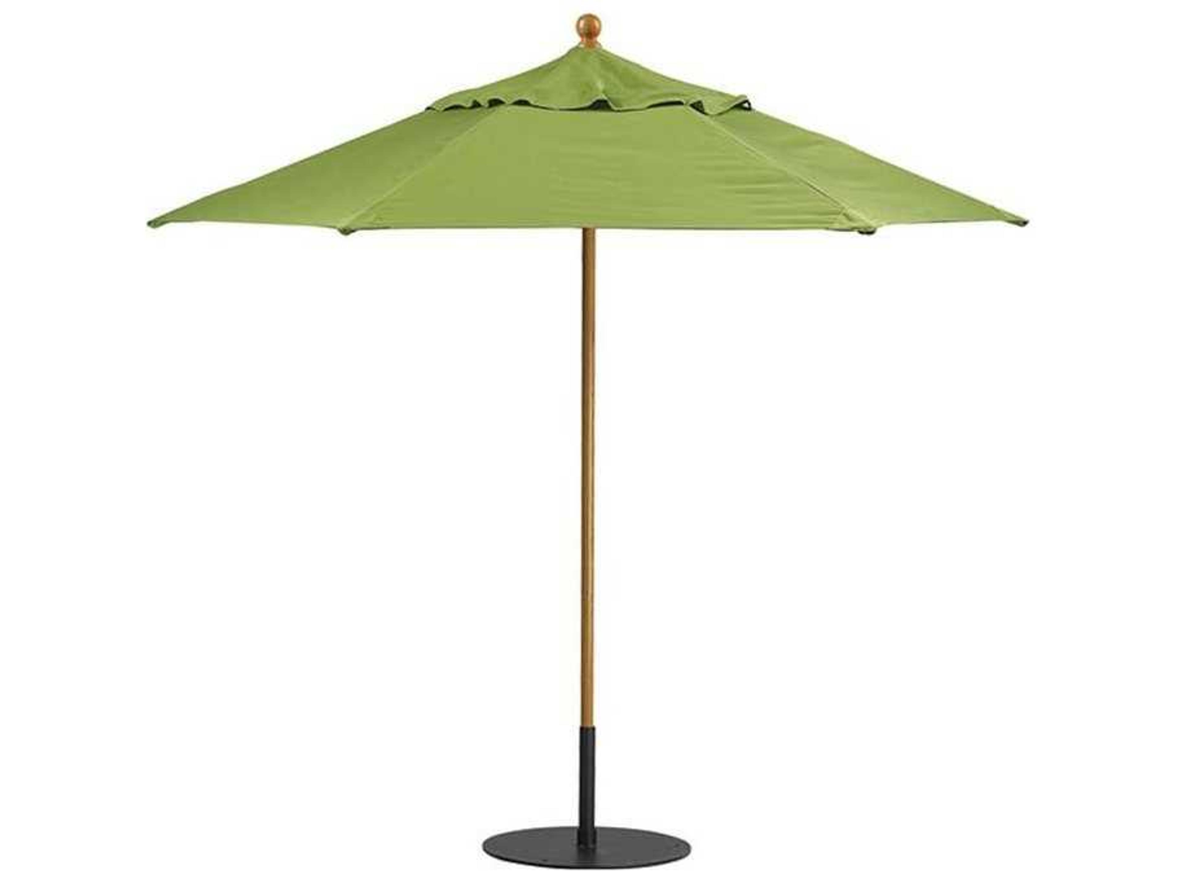 Portofino II Aluminum 8 Foot Hexagon Manual Lift Patio Umbrella