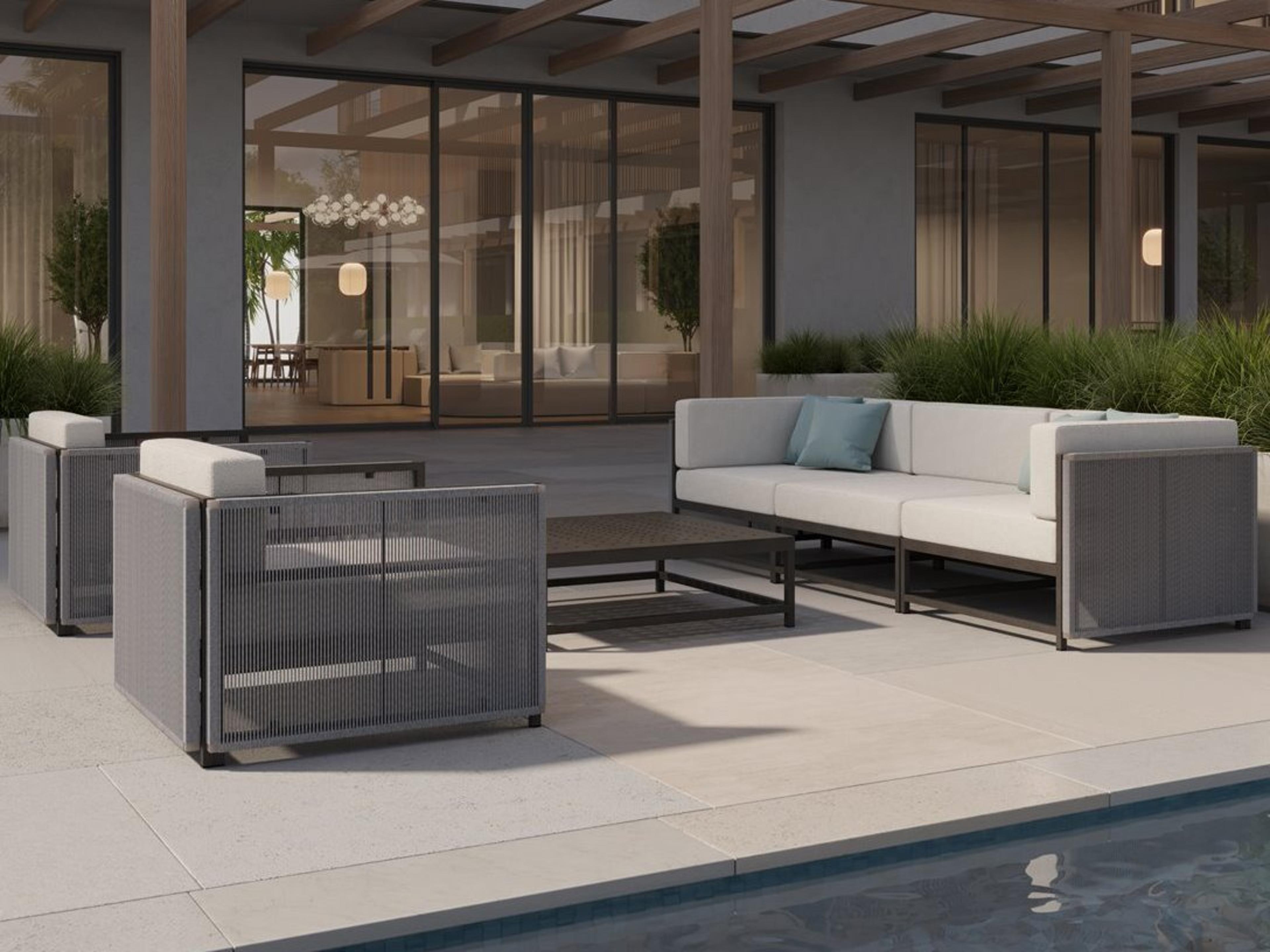 Tropitone Cabana Club Rope Sectional Lounge Set