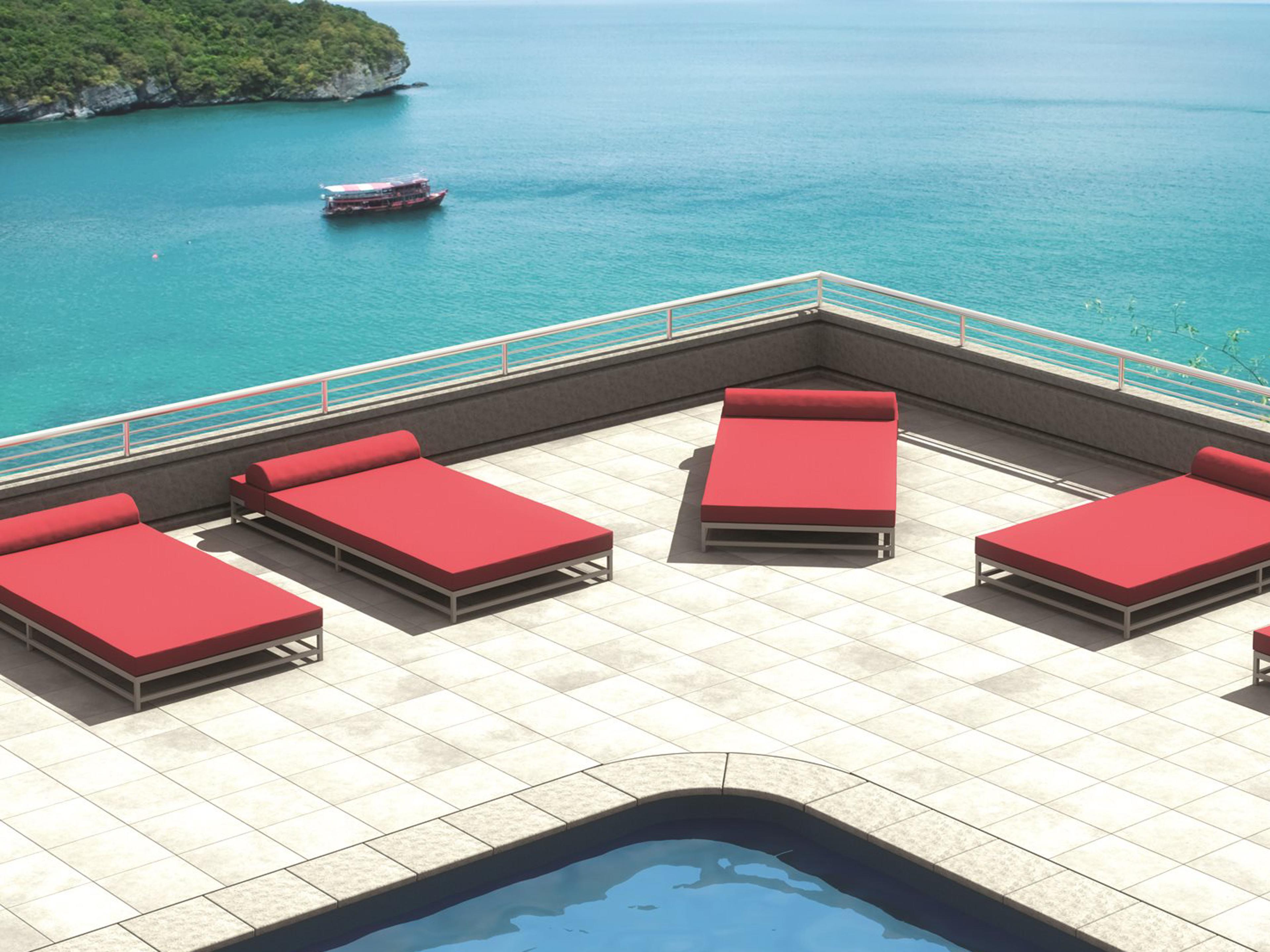 Cabana Club Aluminum Cushion Party Outdoor Lounge Set