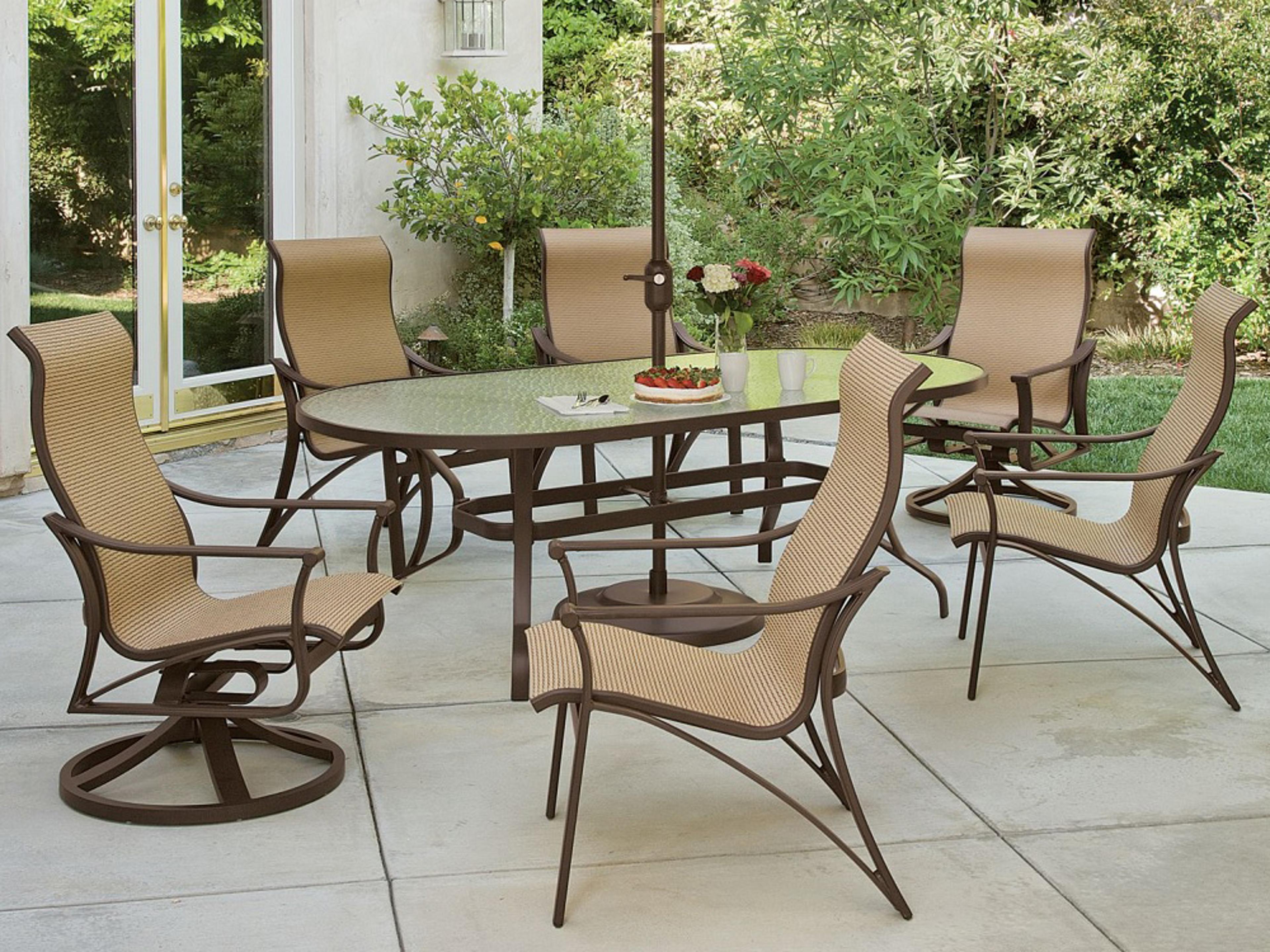 Corsica Sling Aluminum Patio Dining Set