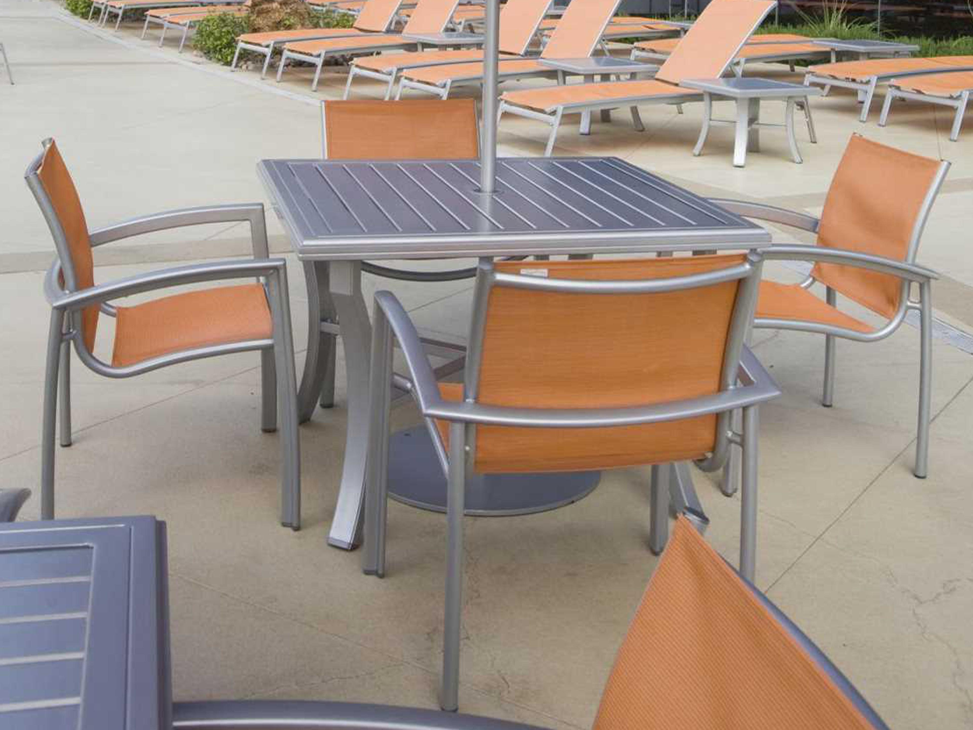 Elance Relaxed Sling Aluminum Patio Dining Set